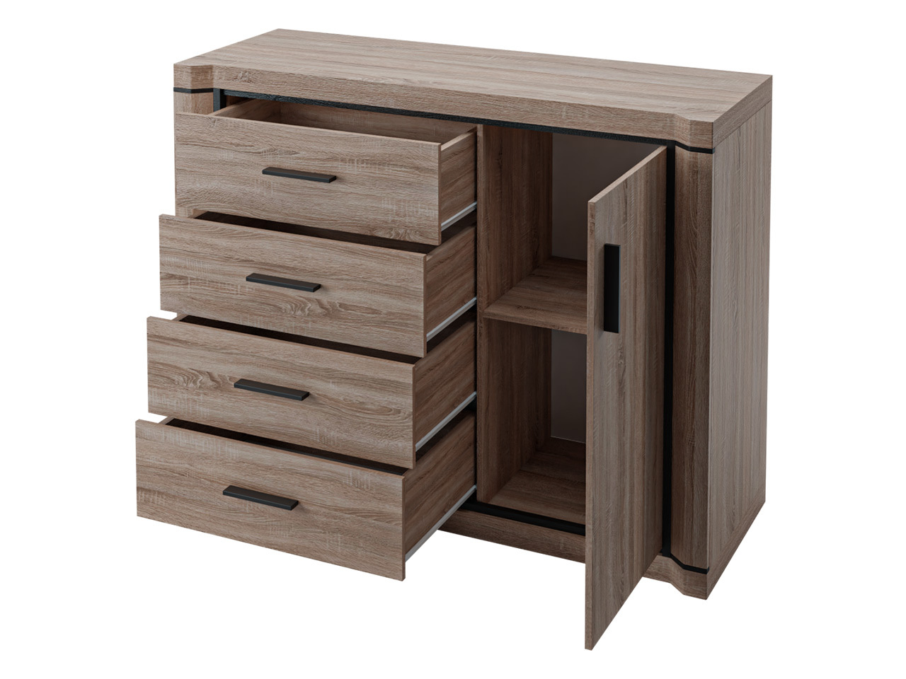 Set de living Lorelie 122 (Stejar Sonoma)