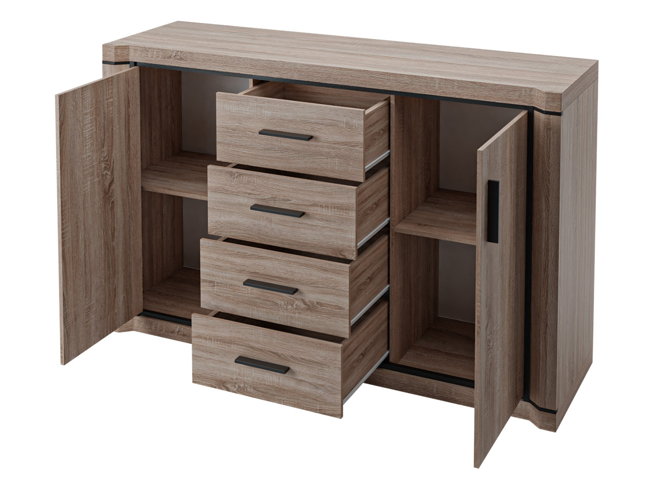 Set de living Lorelie 125 (Stejar Sonoma)