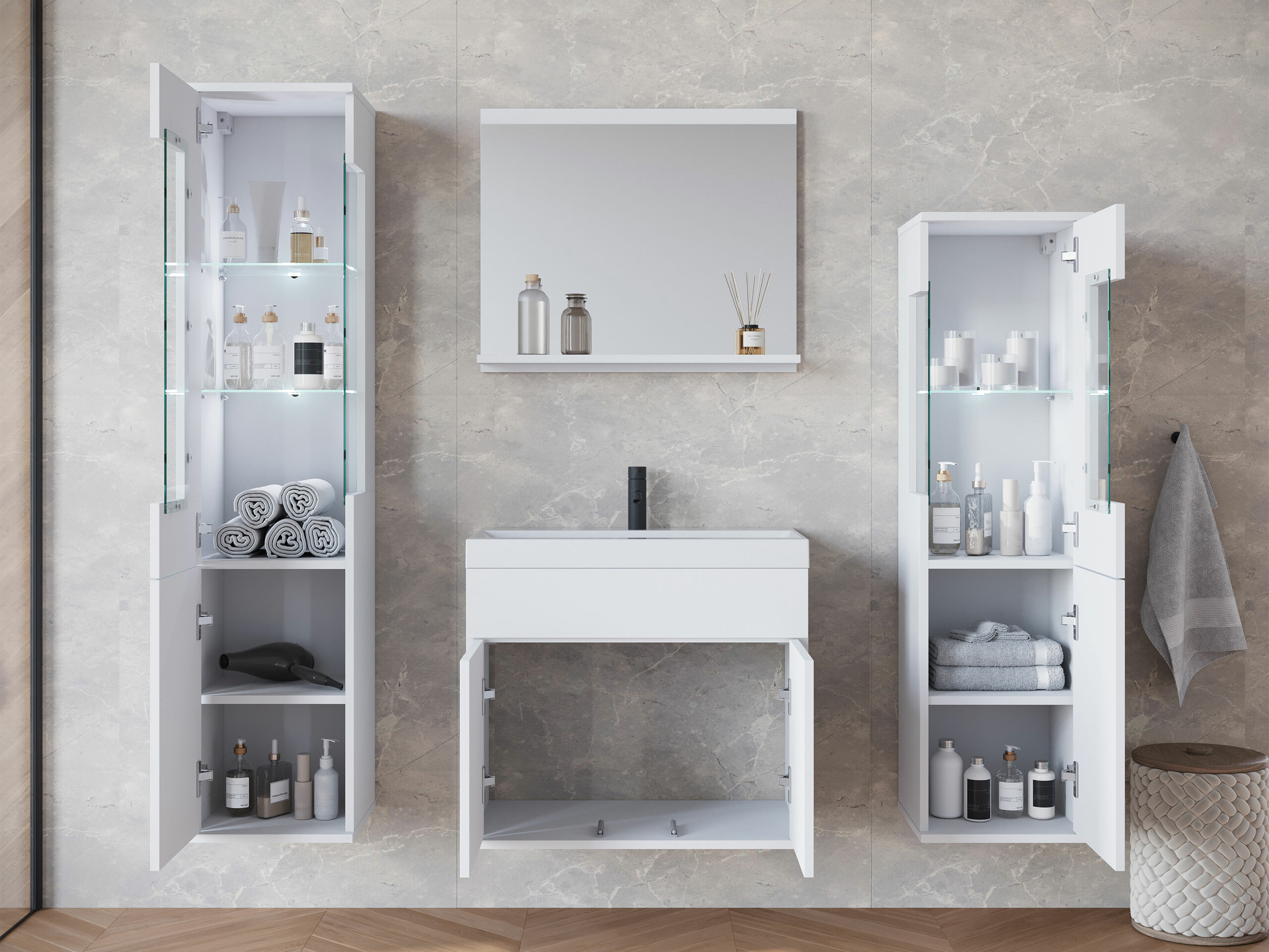 Set baie Sarasota 194 (Alb + Alb lucios)