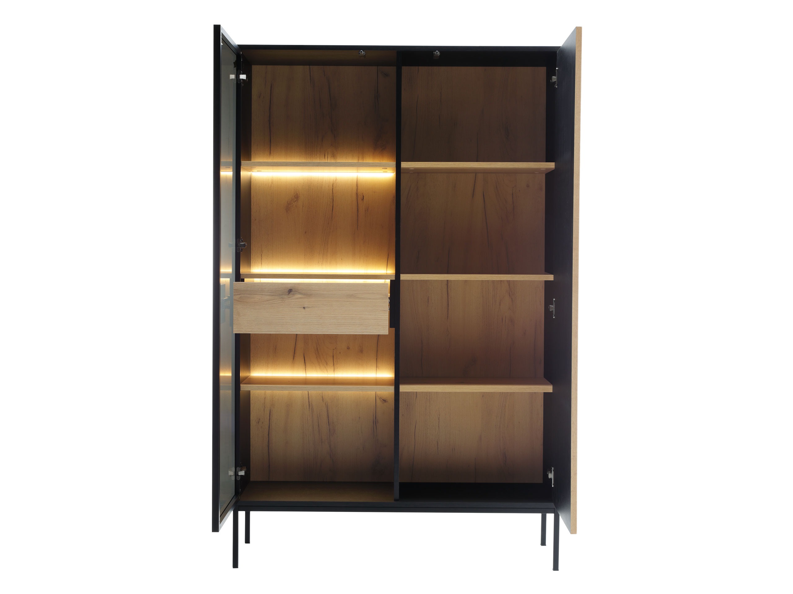 Set camera de zi Soferi 113 (Negru + Stejar Wotan)