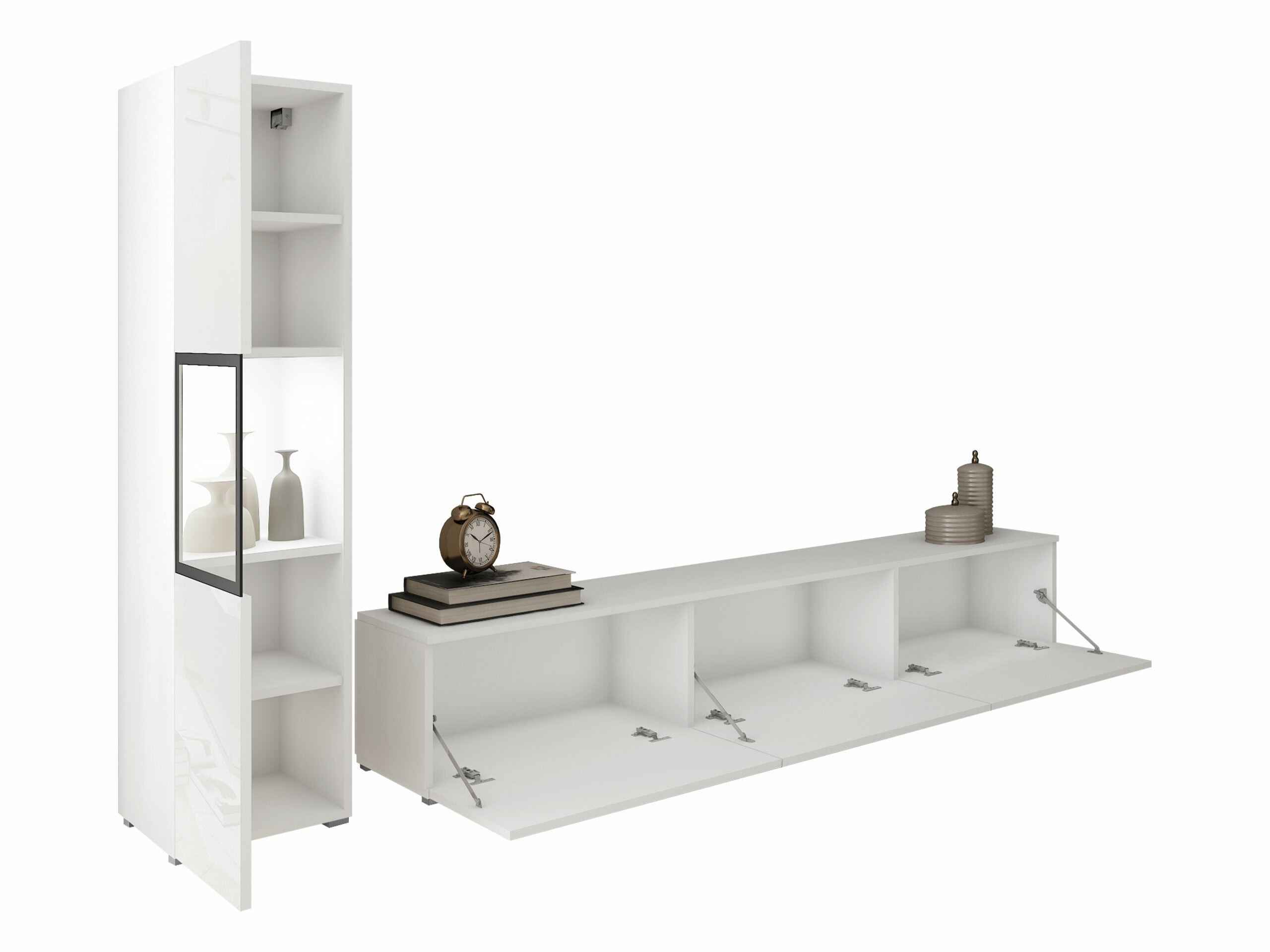 Set de living Sarasota 192 (Alb + Stejar Wotan)