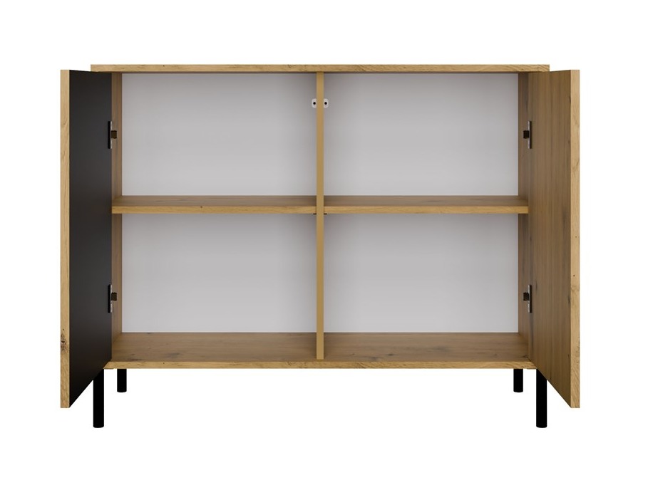 Bufet Orlsone 109 (Stejar artizan + Negru)