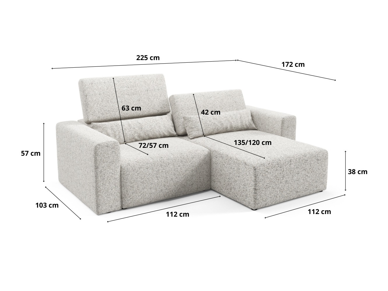 Colțar modular Virorle 105 (Puente 03)