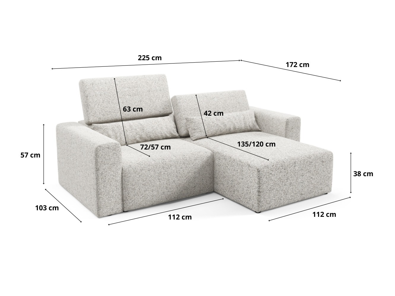 Colțar modular Virorle 105 (Puente 34)