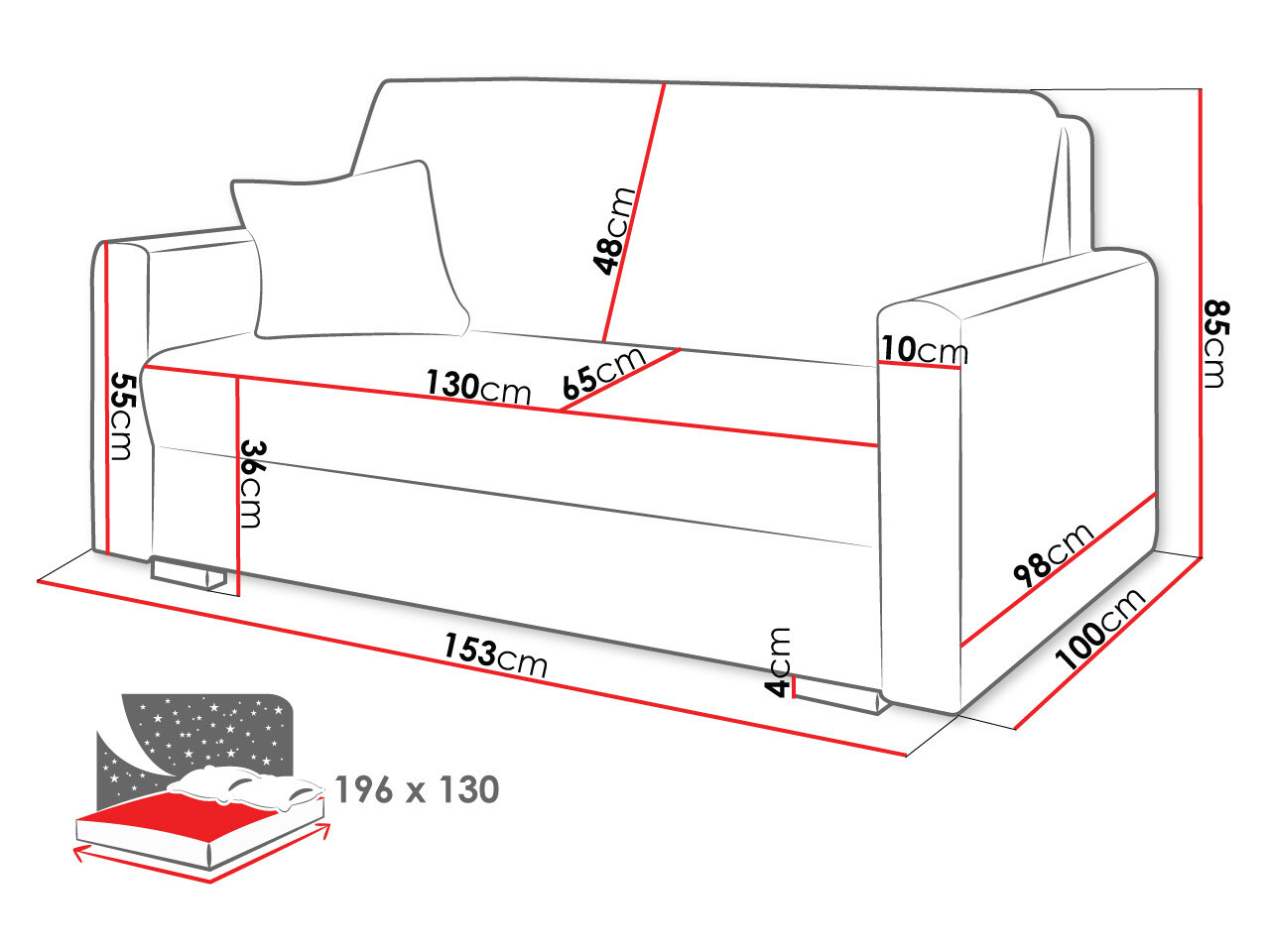 Canapea extensibilă SR10297