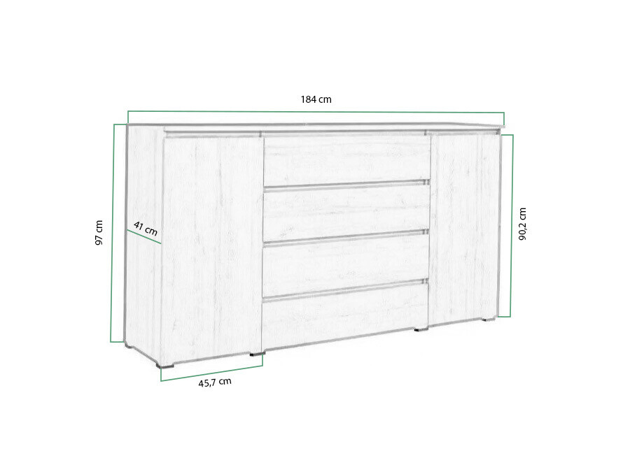 Comodă SR10310 cu un mic defect
