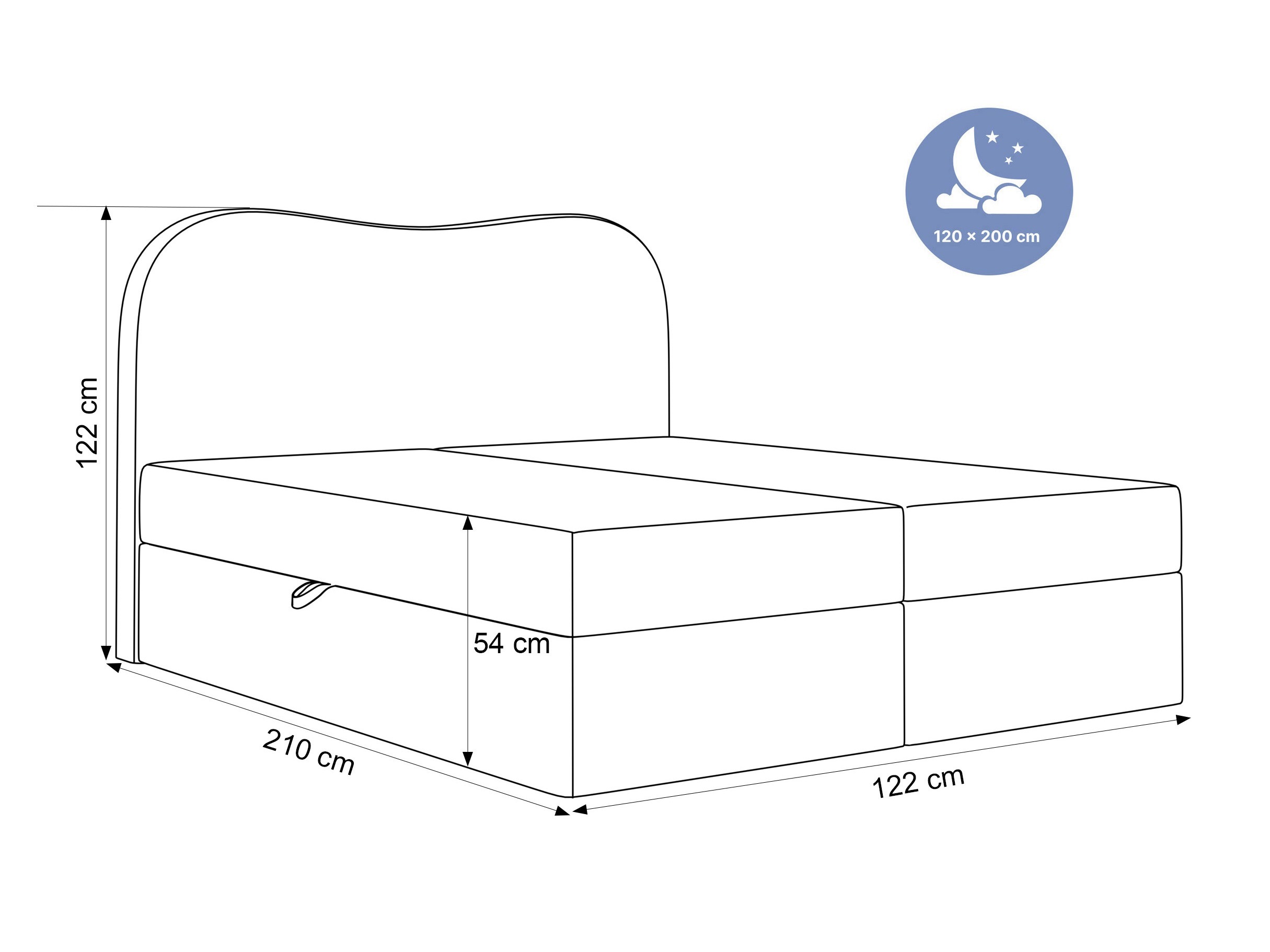 Pat boxspring Hesperia 117 (Abriamo 03)