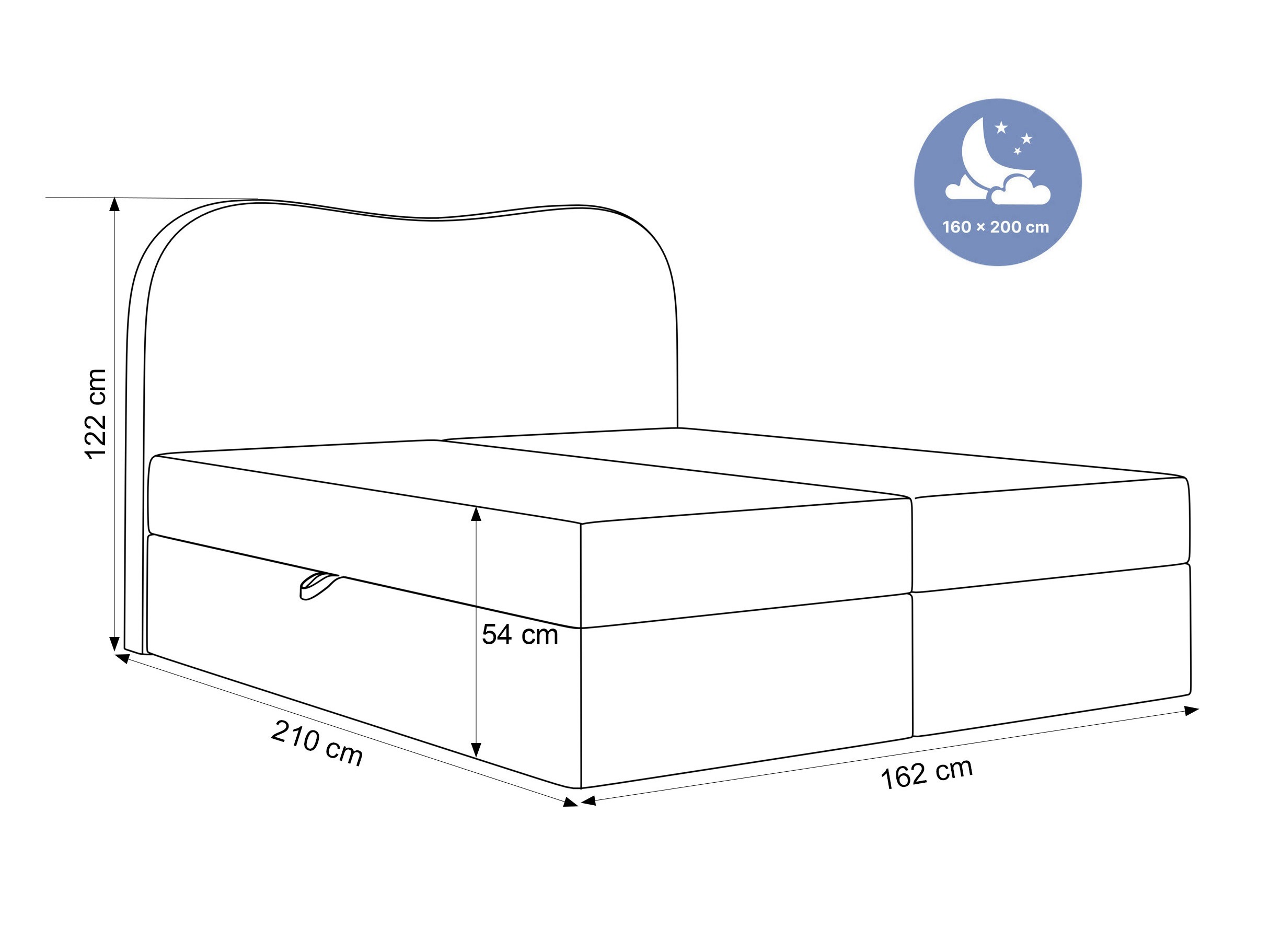 Pat boxspring Hesperia 117 (Dream Velvet 202.03)