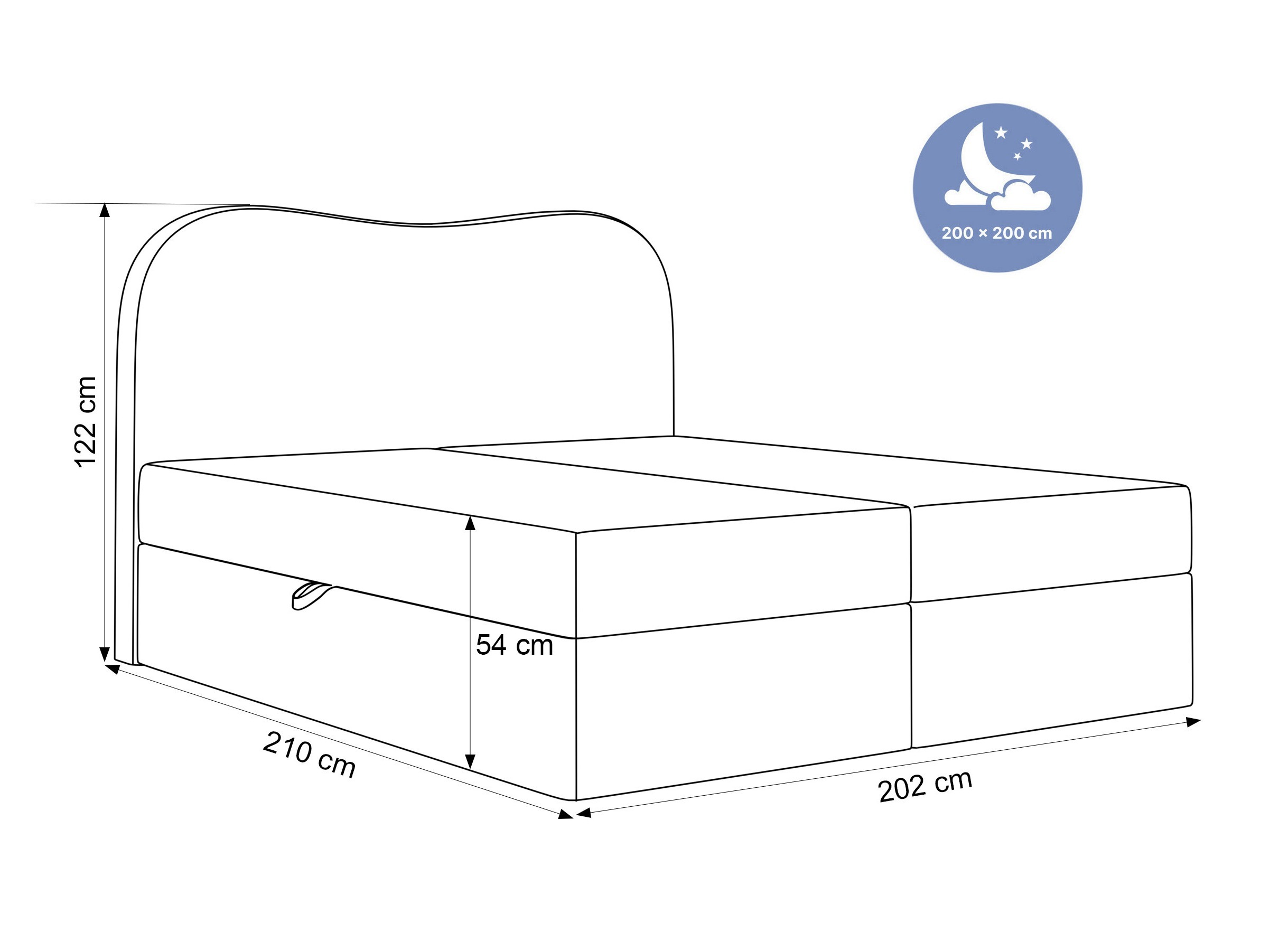 Pat boxspring Hesperia 117 (Wind 89)