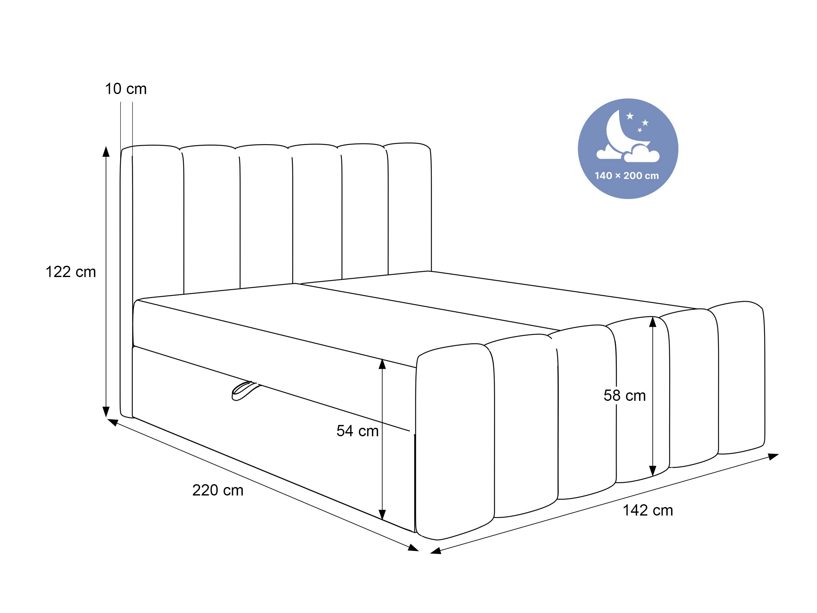 Pat boxspring Hesperia 118 (Abriamo 04)