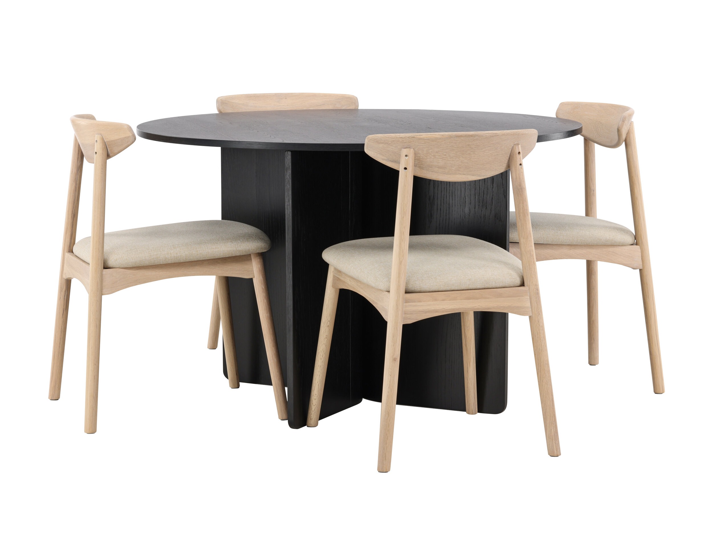 Set de dining Dallas 4986 (Negru)