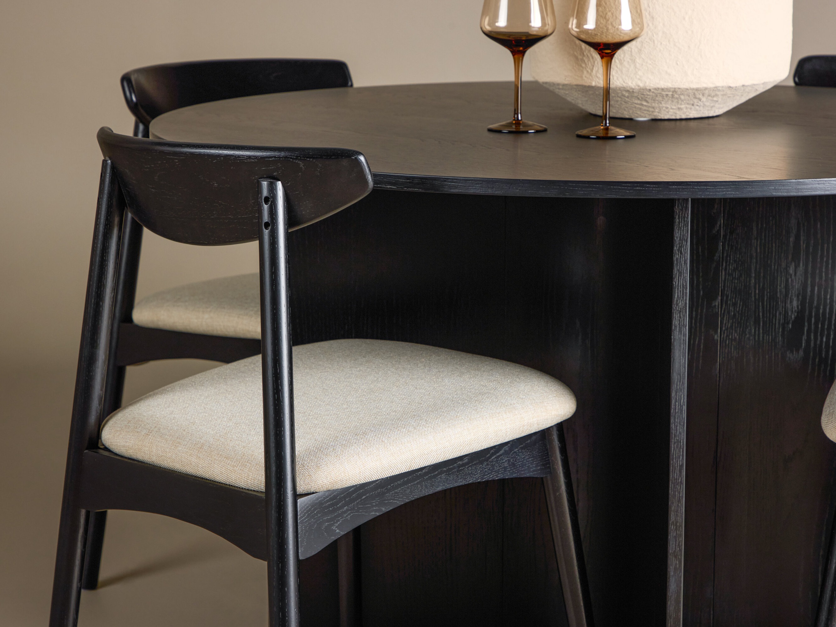 Set de dining Dallas 4986 (Negru)