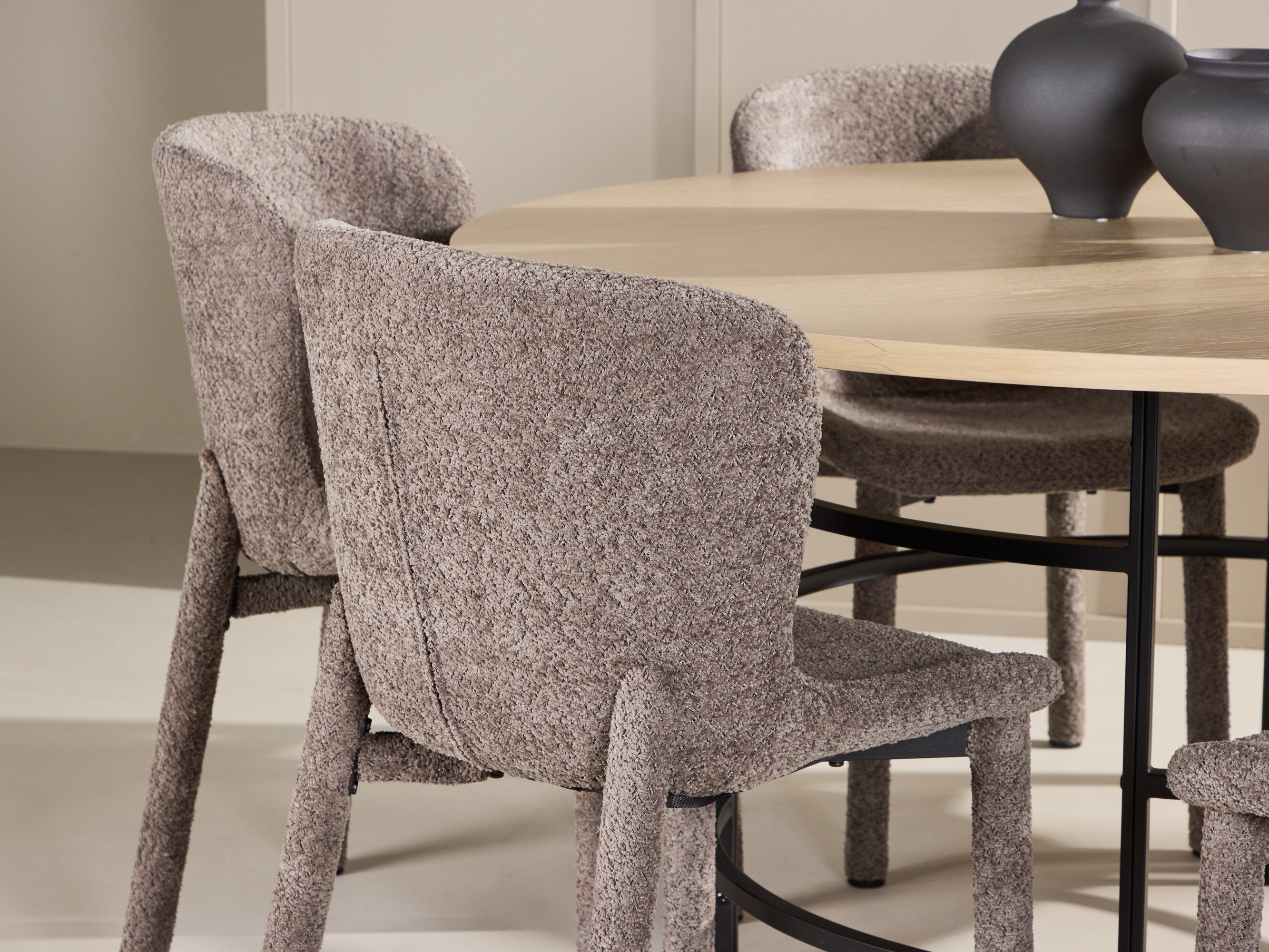 Set de dining Dallas 4987 (Maro deschis + Negru)