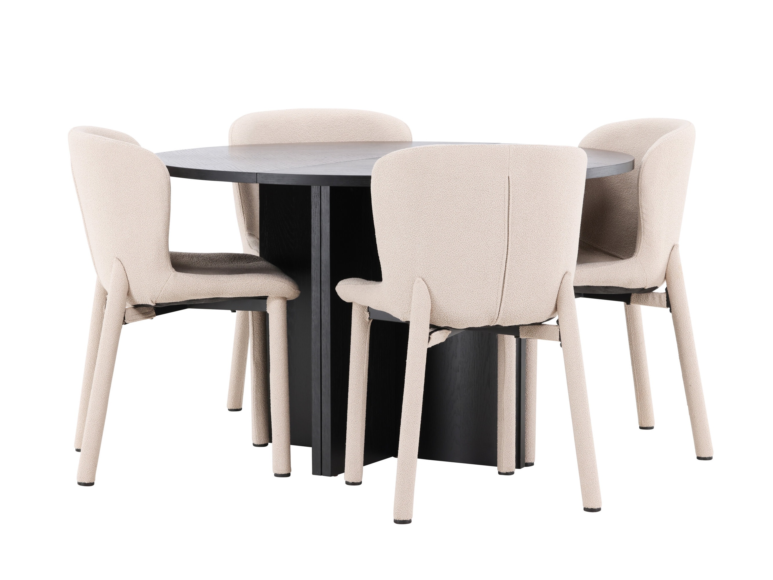 Set de dining Dallas 4988 (Negru)