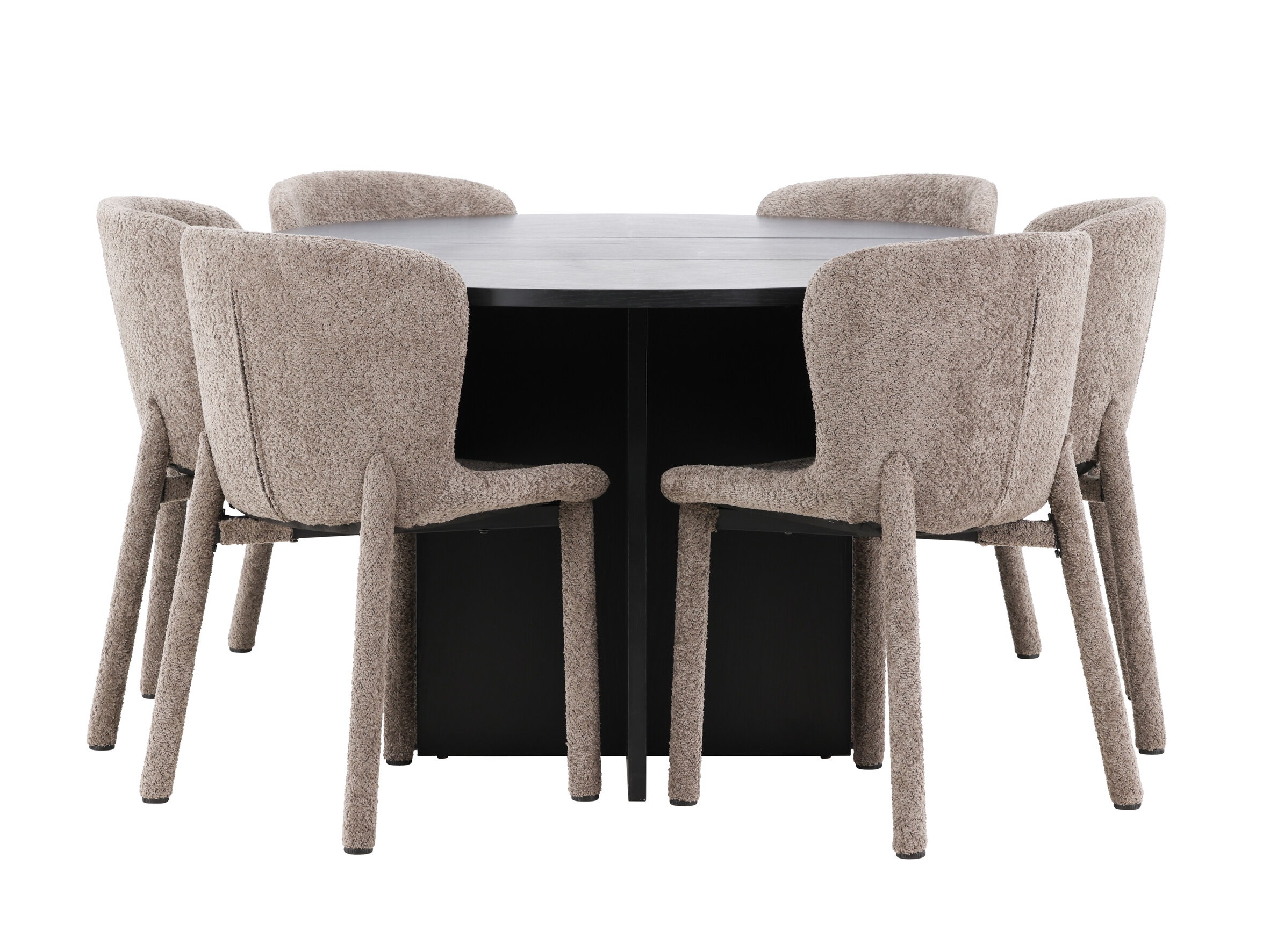 Set de dining Dallas 4989 (Negru)