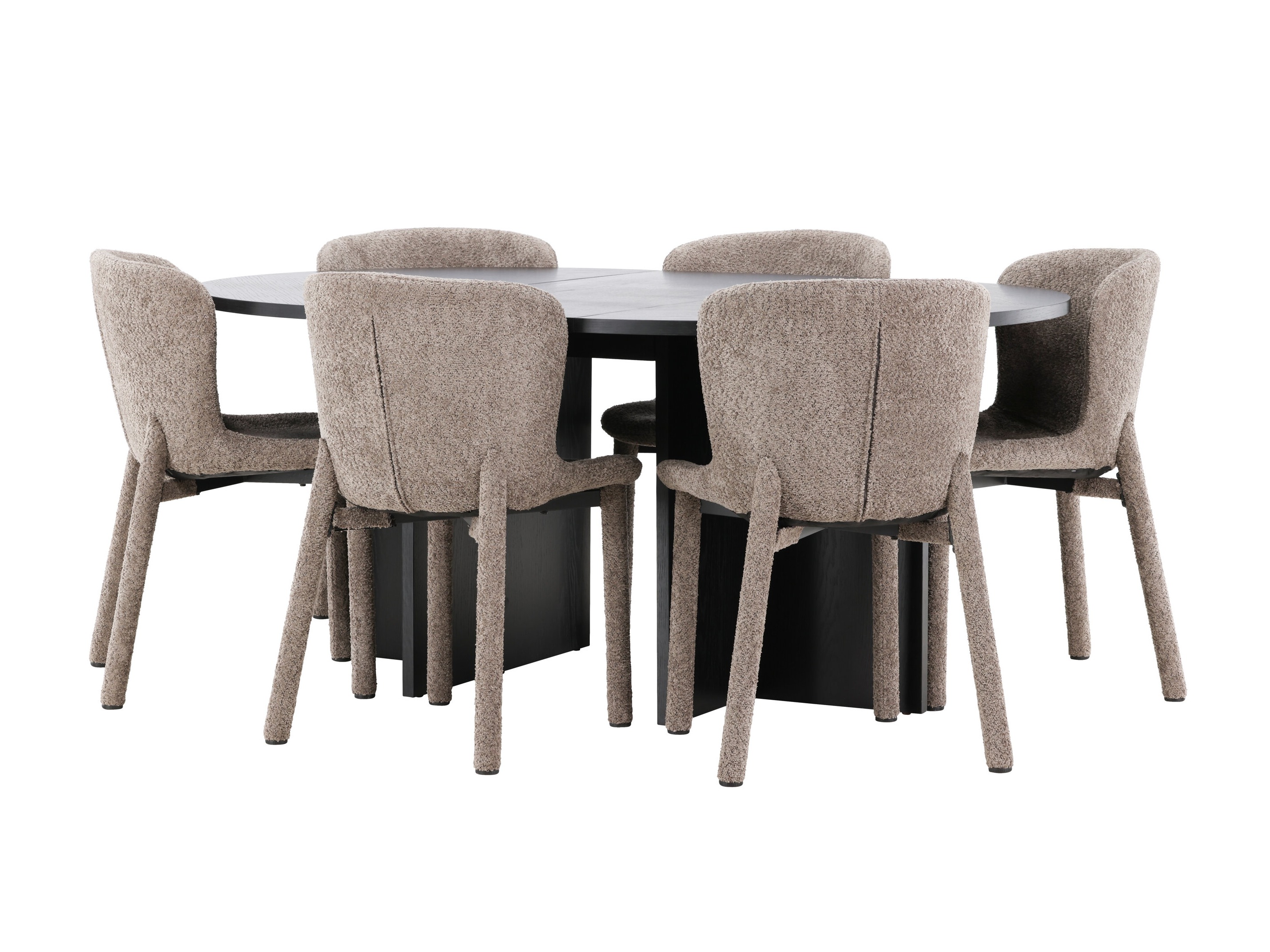 Set de dining Dallas 4989 (Negru)