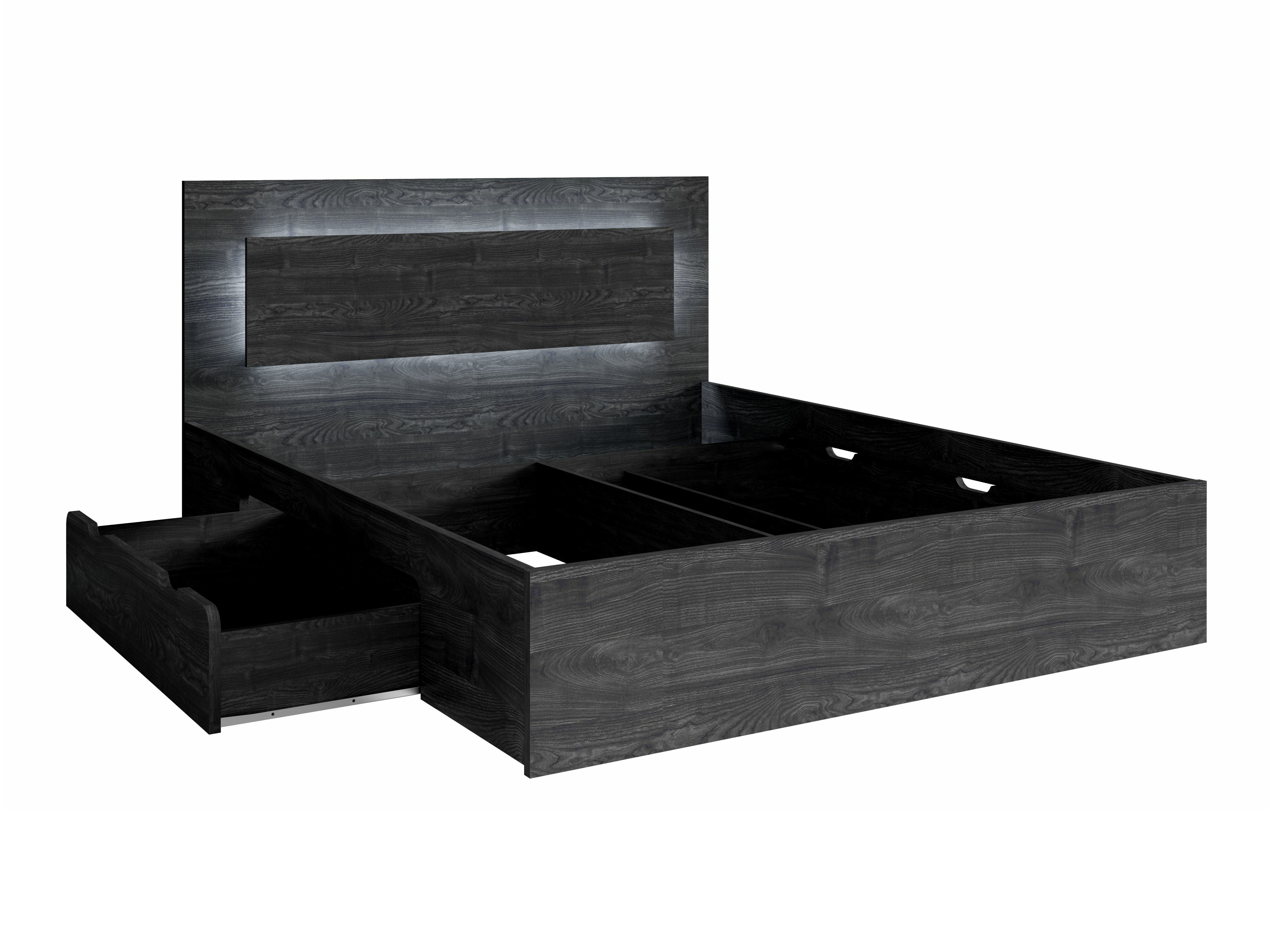 Set dormitor Fivnola 104 (Frasin negru)