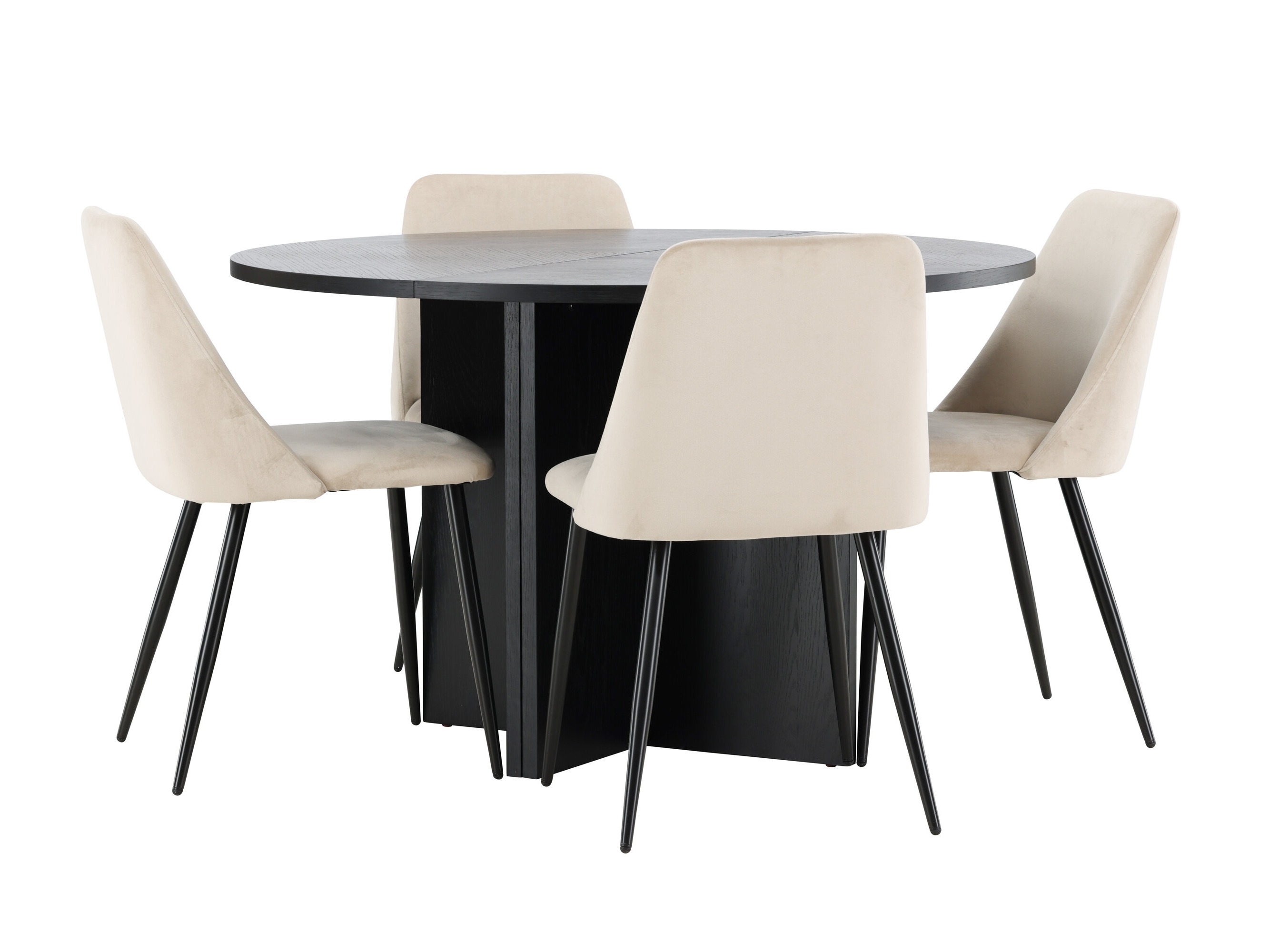Set de dining Dallas 4991 (Negru)