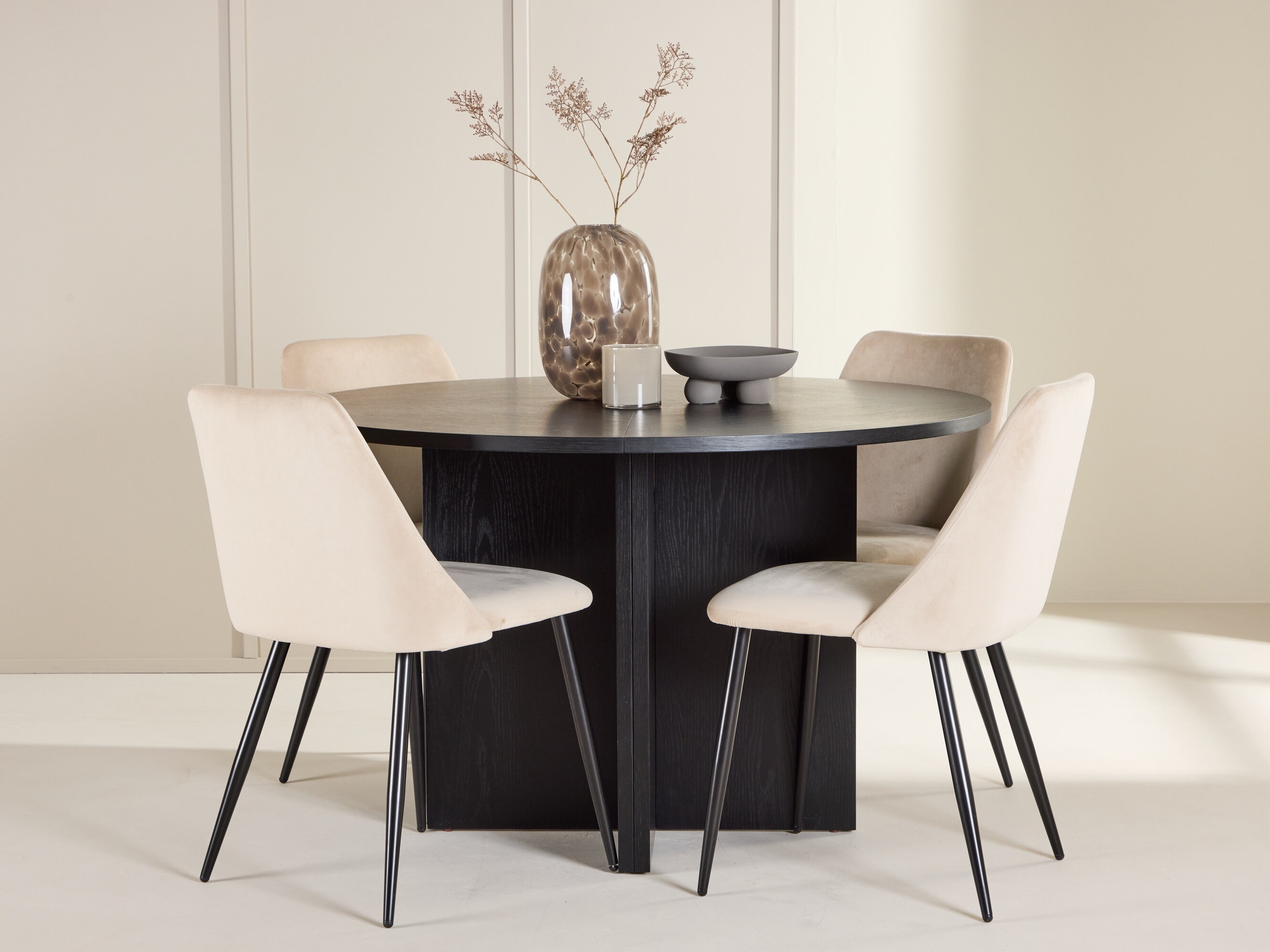 Set de dining Dallas 4991 (Negru)