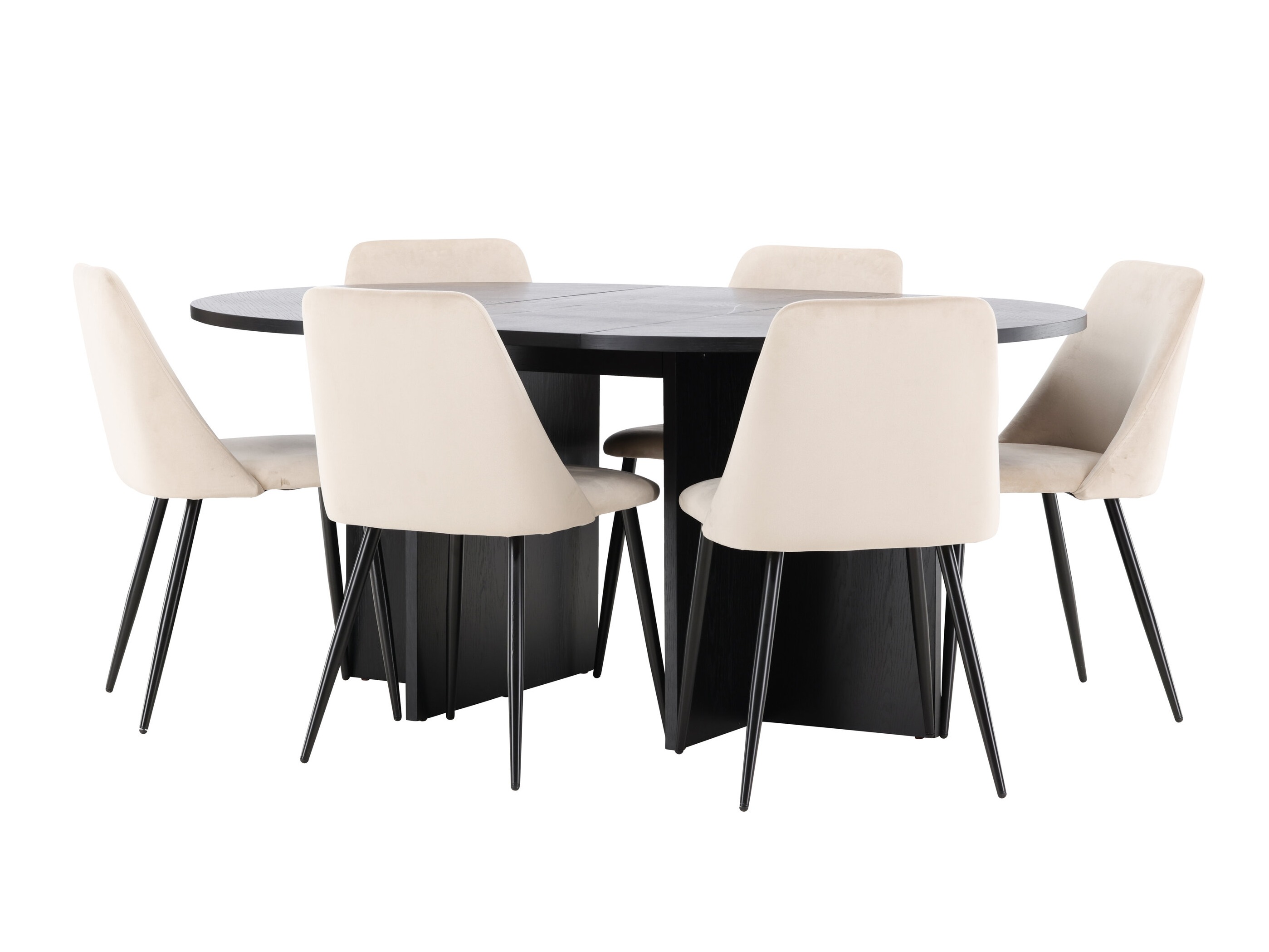 Set de dining Dallas 4992 (Negru)