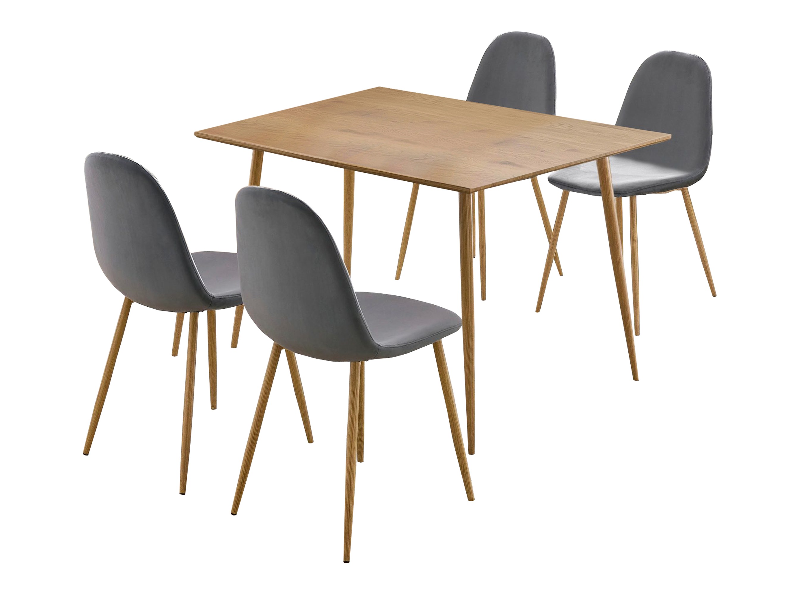 Set de mese Denton 764 (Antracit + Stejar)