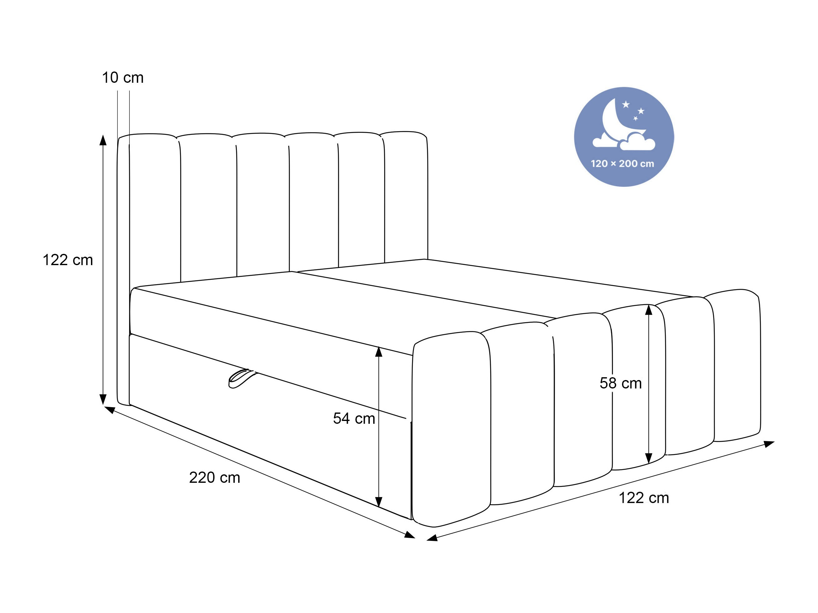 Pat boxspring Hesperia 118 (Abriamo 04)