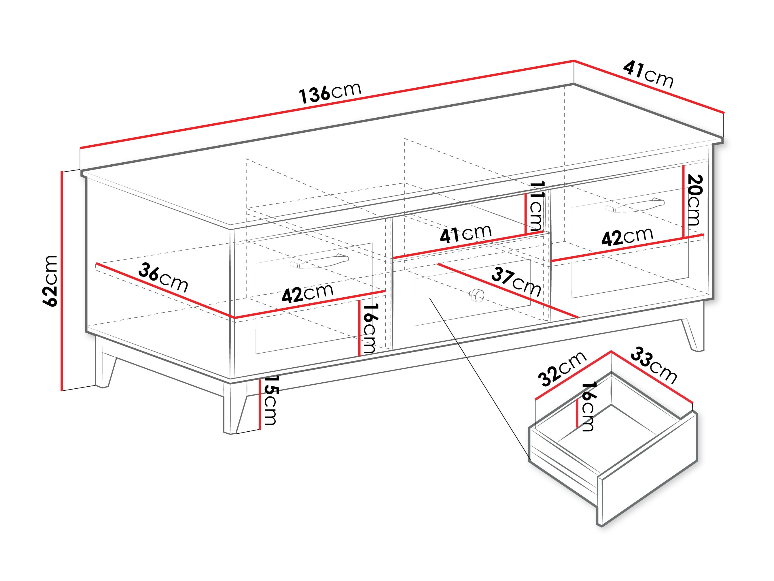 Comodă TV Sonfera 107