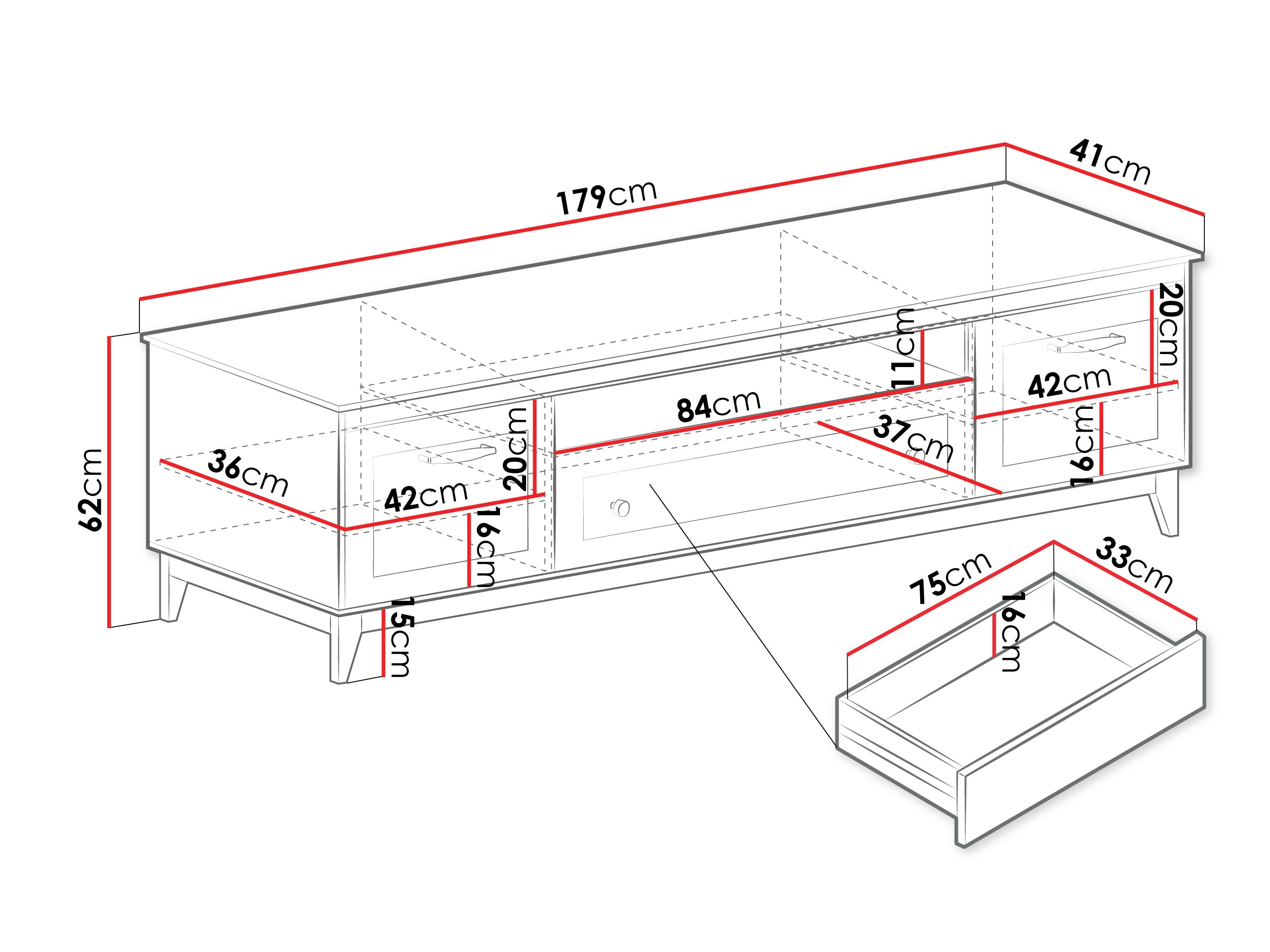 Comodă TV Sonfera 108