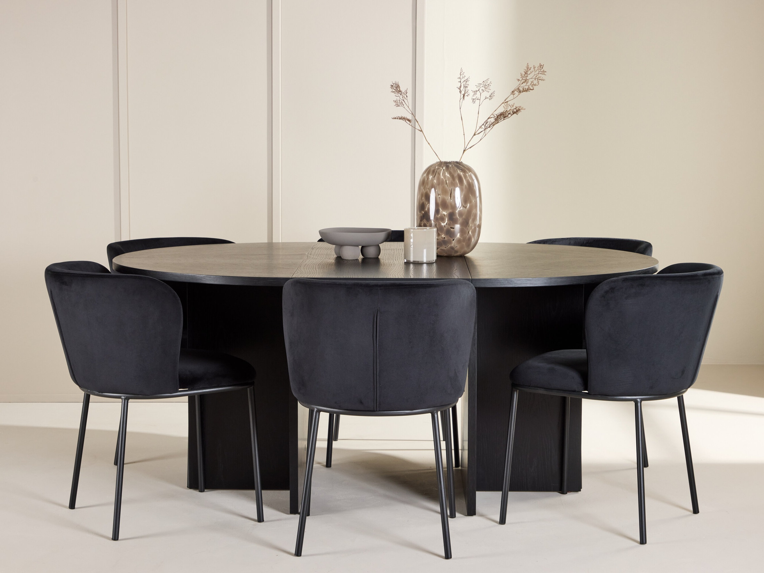 Set de dining Dallas 5013 (Negru)