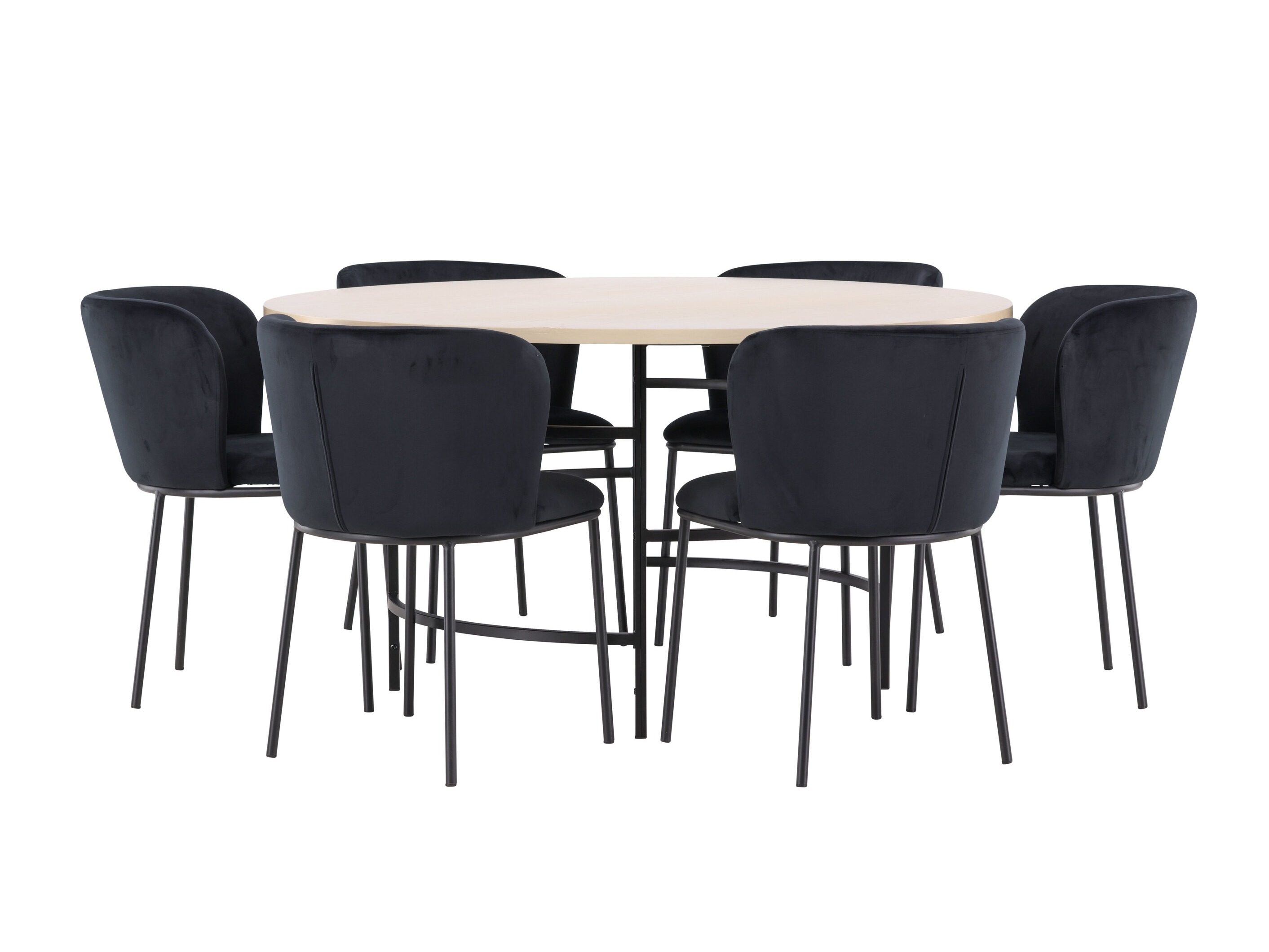 Set de dining Dallas 5015 (Maro deschis + Negru)
