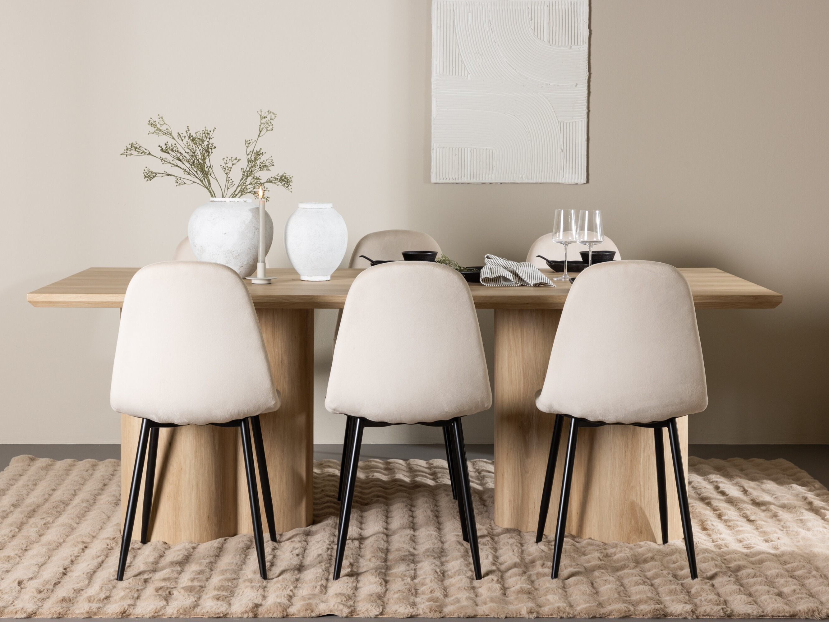 Set de dining Dallas 5018 (Bej)