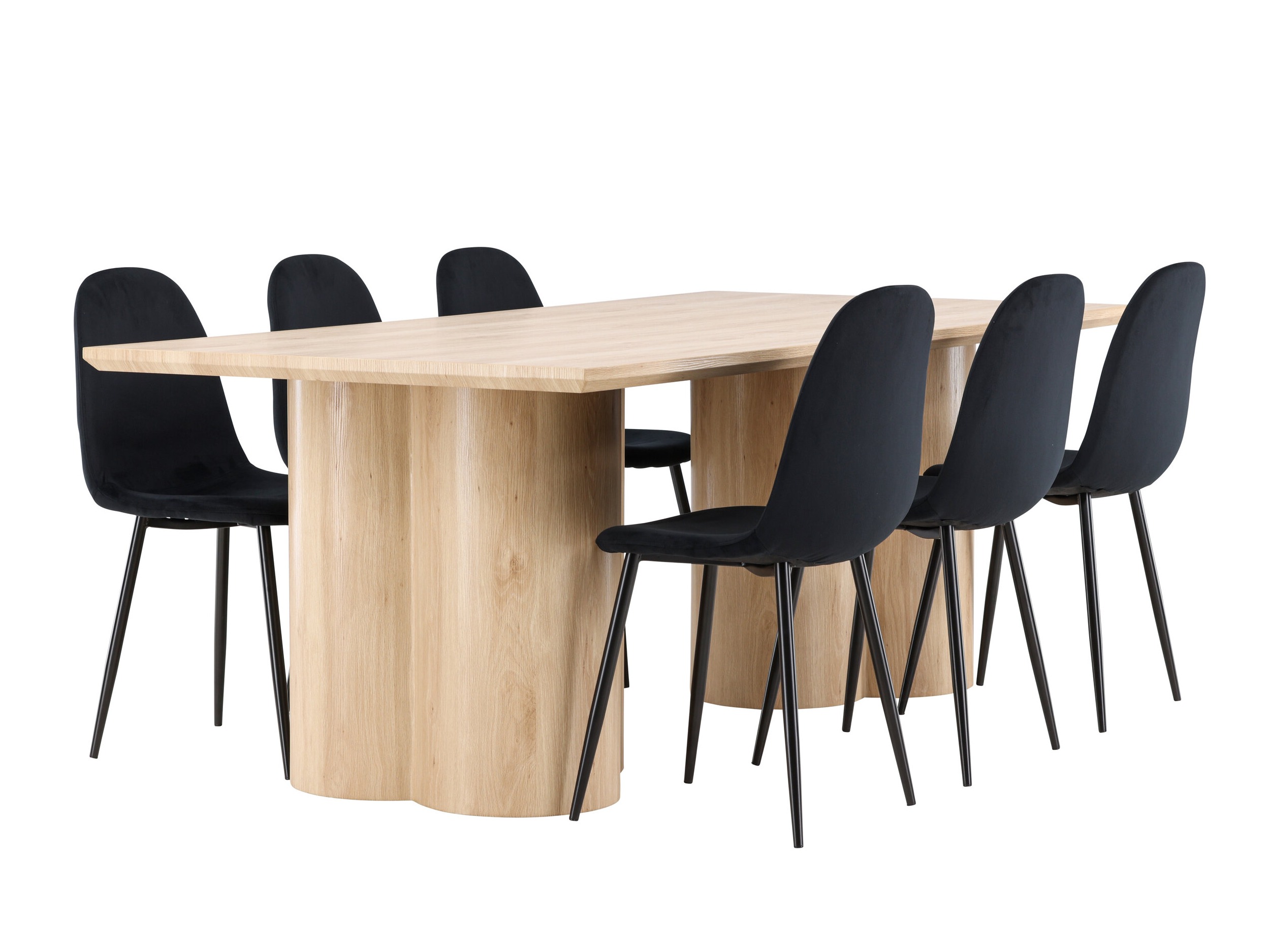 Set de dining Dallas 5018 (Negru)