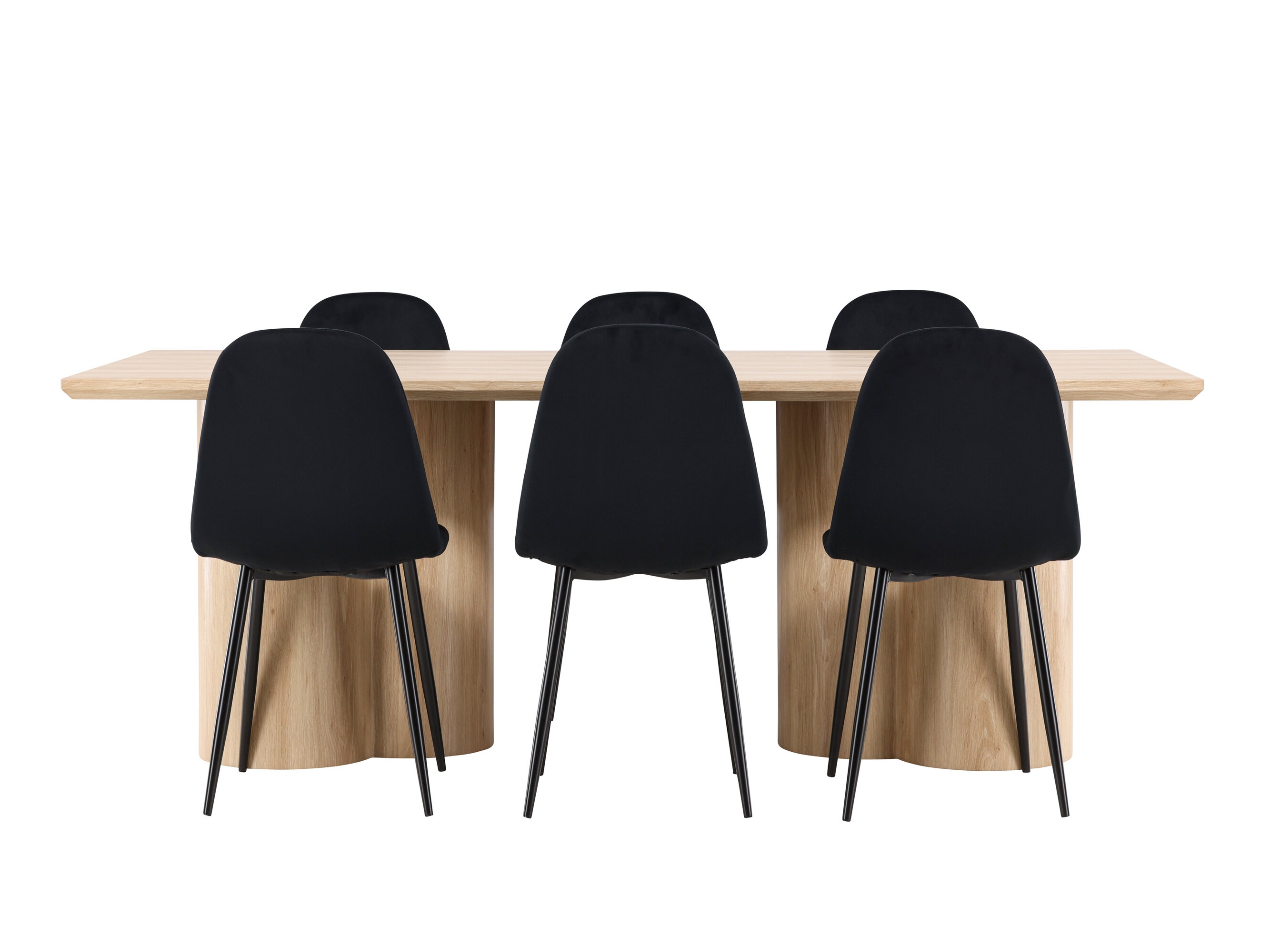 Set de dining Dallas 5018 (Negru)