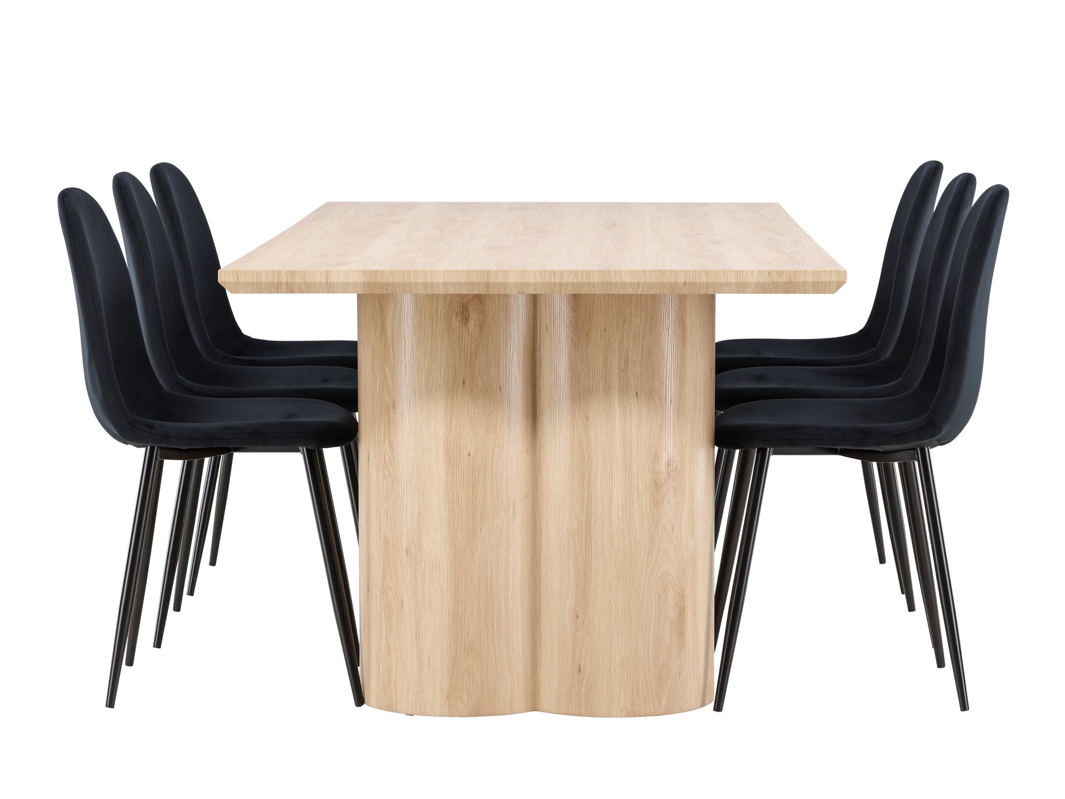 Set de dining Dallas 5018 (Negru)
