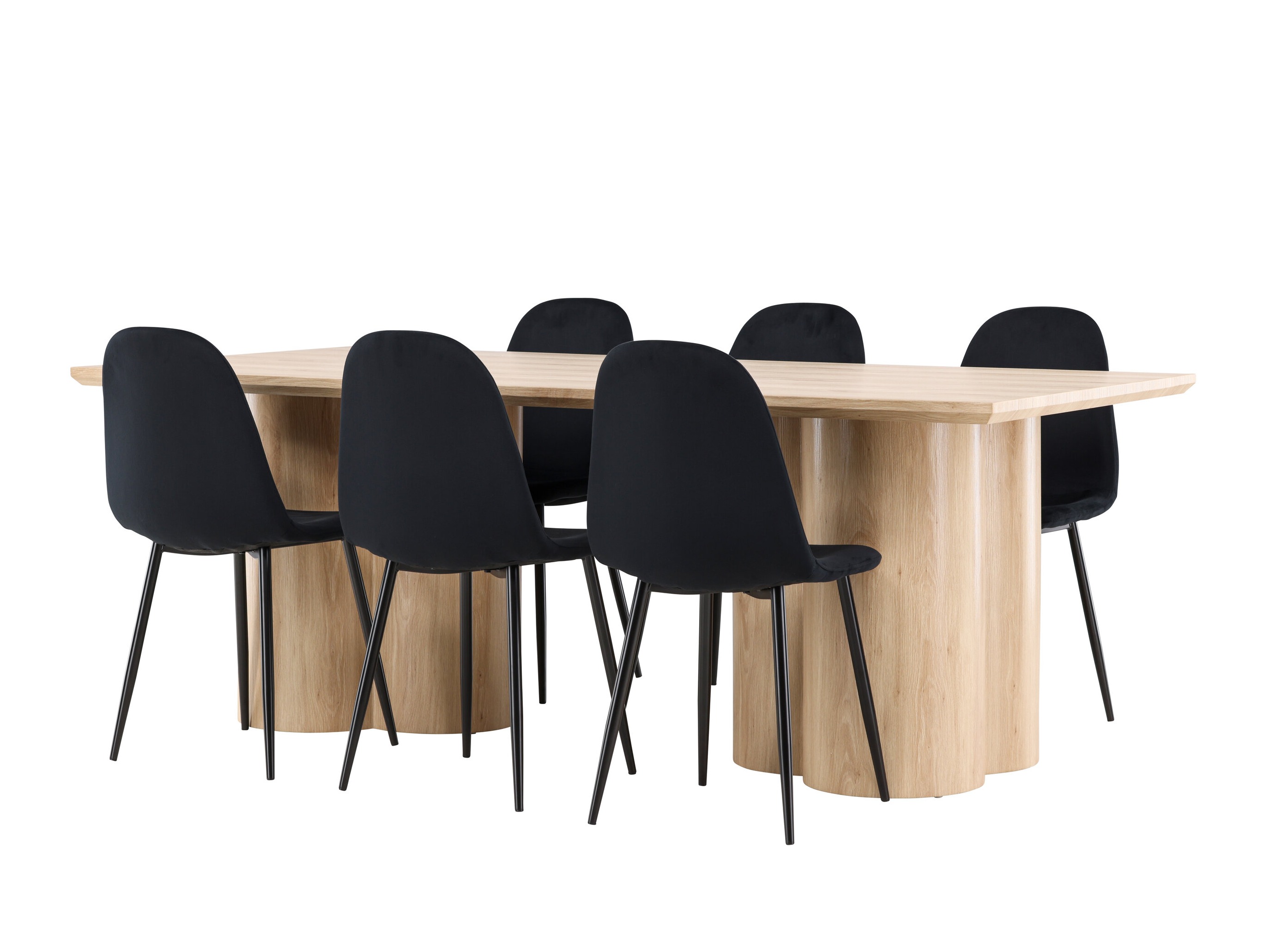 Set de dining Dallas 5018 (Negru)