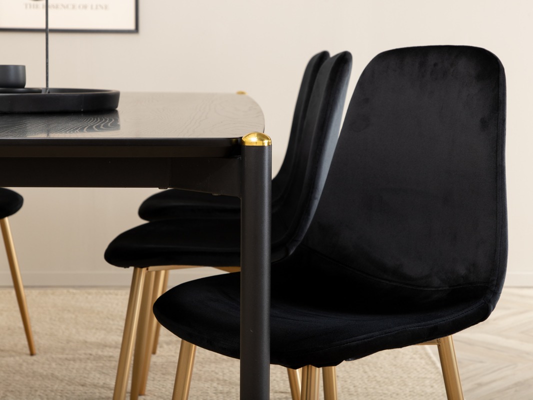 Set de mese Dallas 5016 (Negru + De aur)