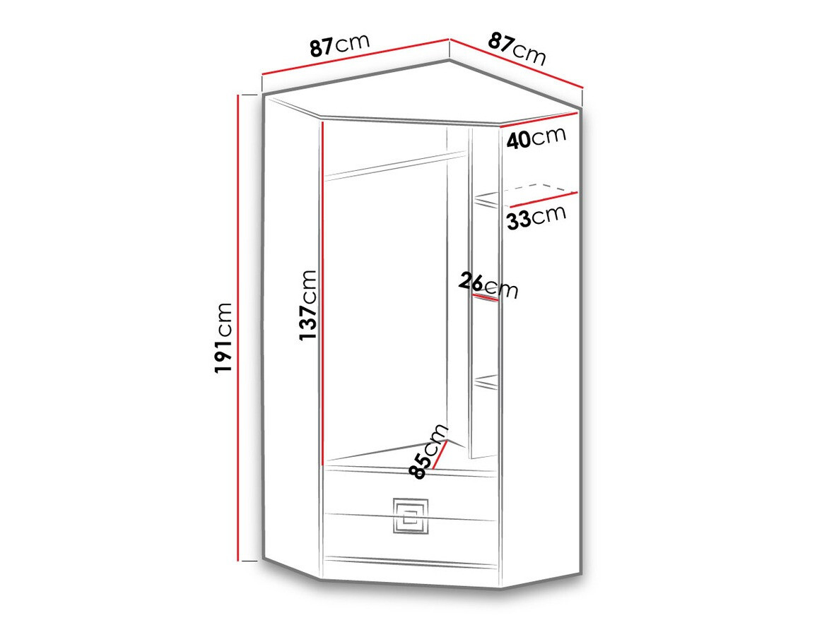Dulap de colț SR10358
