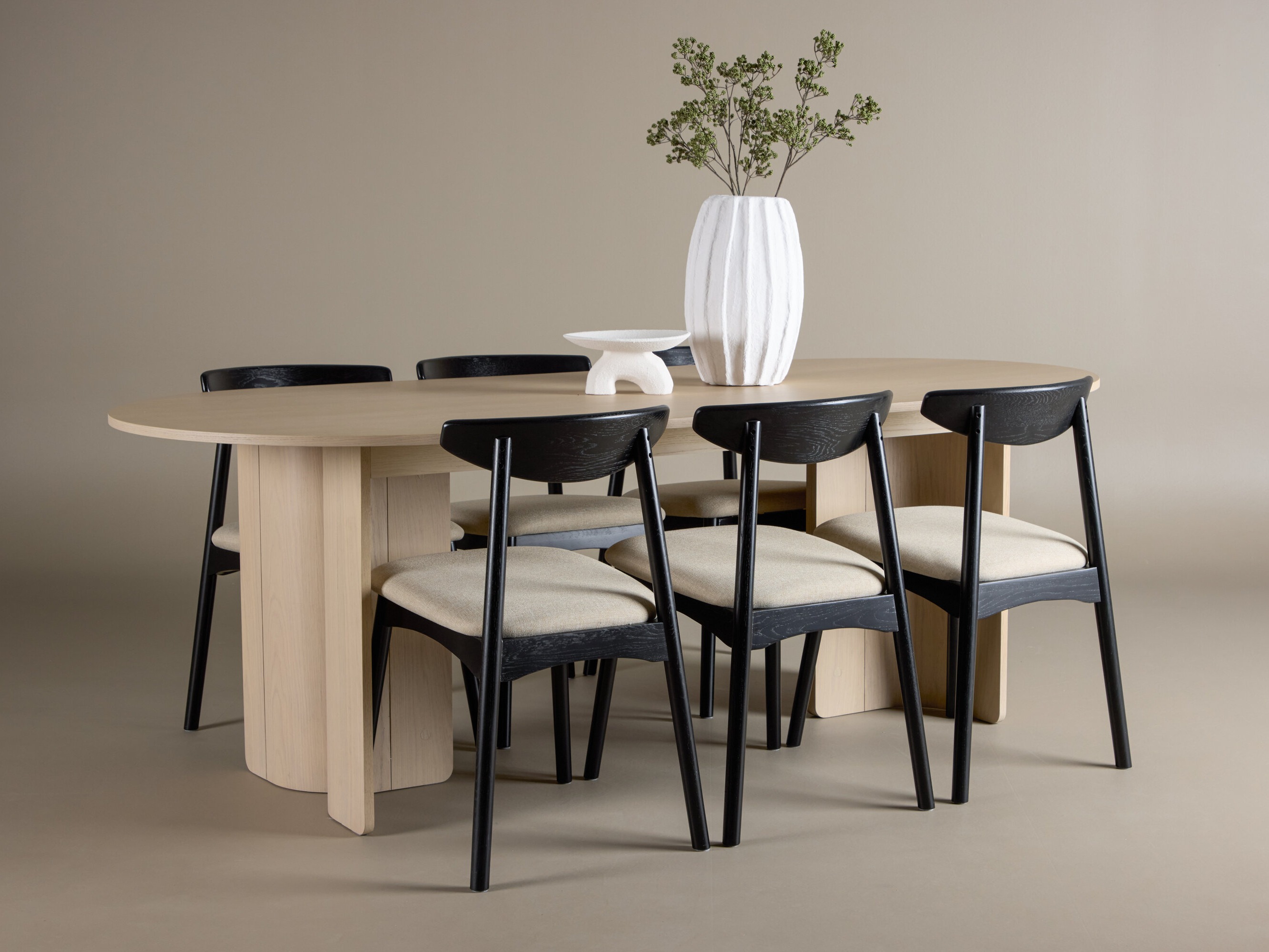 Set de mese Dallas 5020 (Negru + Bej)