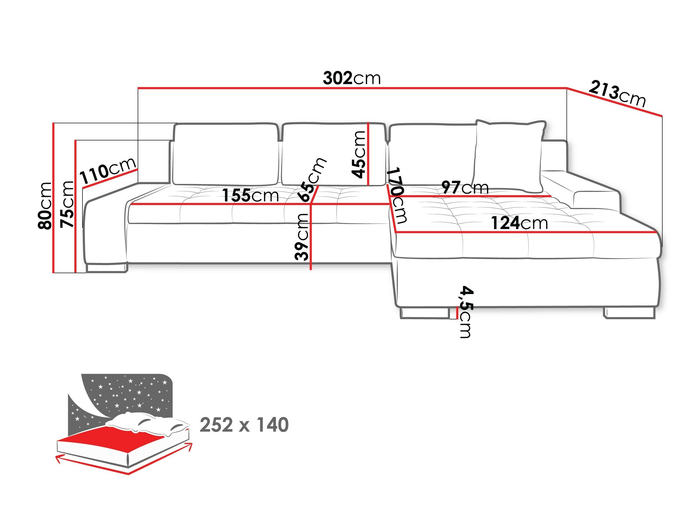 Colțar Comfivo 147 (Majorka 03)