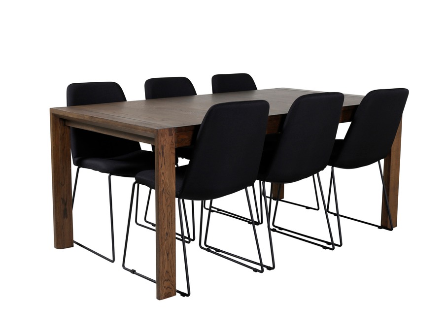 Set de dining Dallas 5027 (Stejar închis)