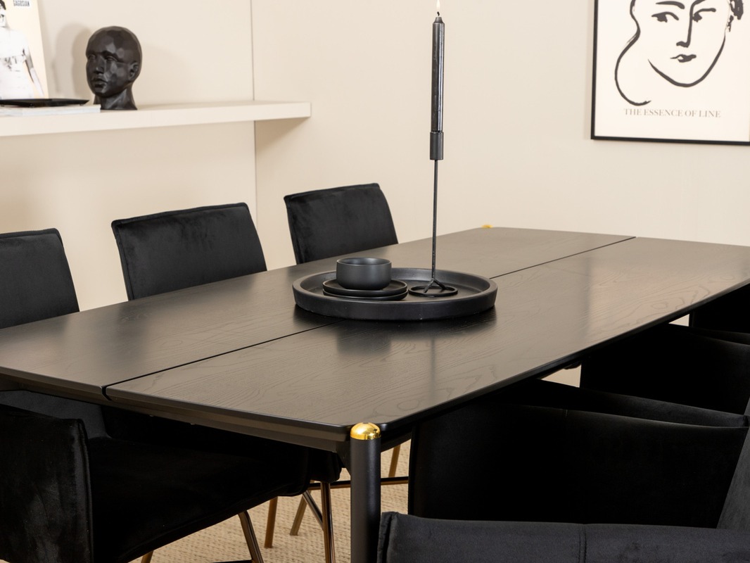 Set de mese Dallas 5034 (Negru + Cupru)