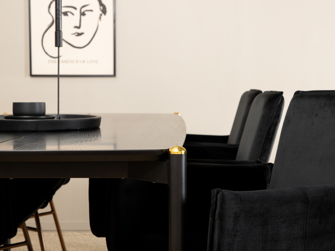 Set de mese Dallas 5034 (Negru + Cupru)