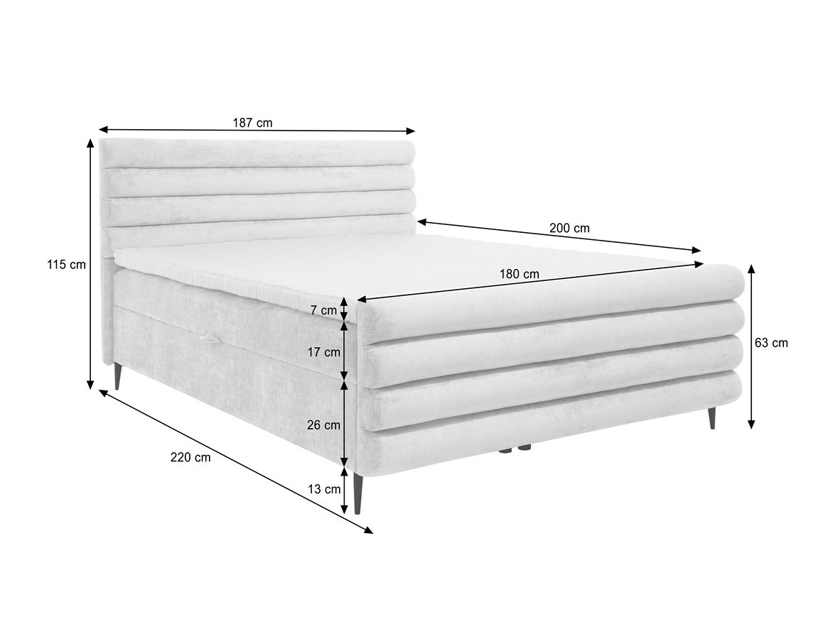 Pat boxspring Margate 134 (Clara 215.08)