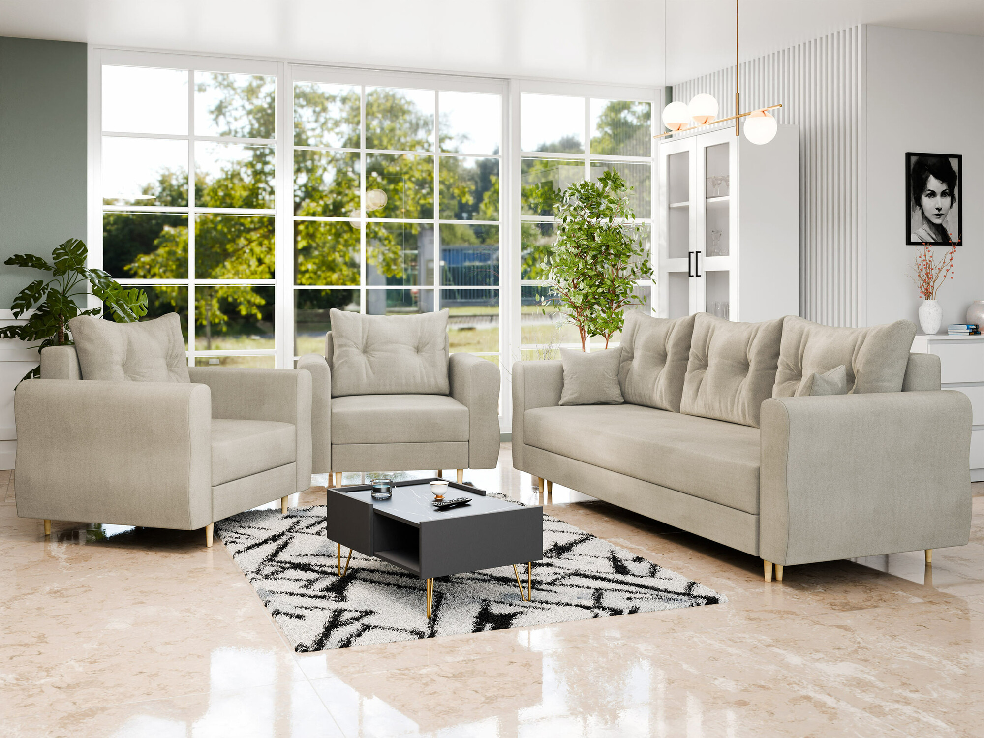 Canapea extensibilă SR10383 cu un mic defect