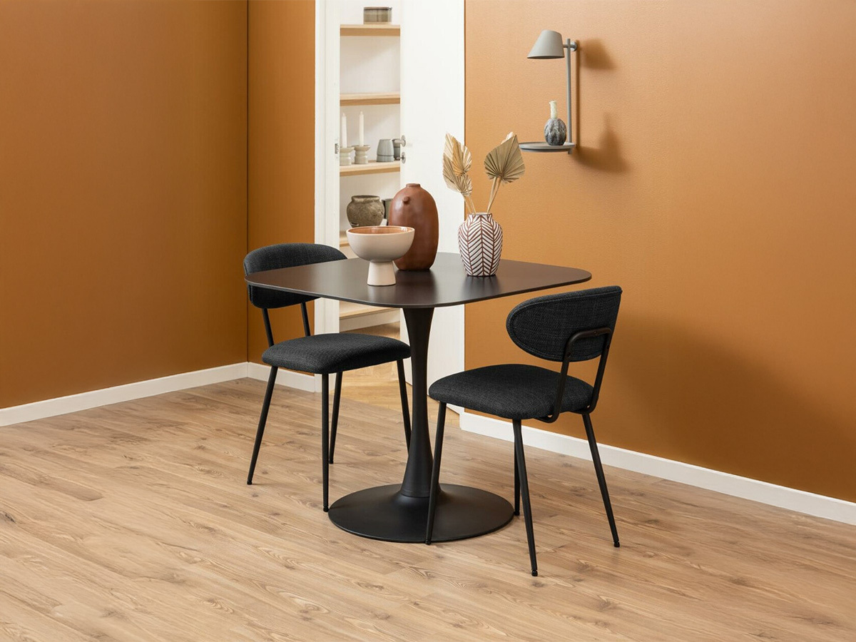 Masă Norsica 690 (Negru + Marmură neagră)