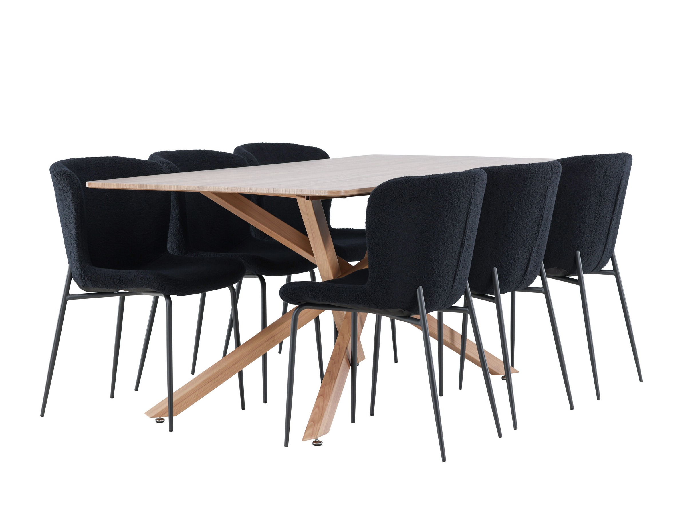 Set de dining Dallas 5102 (Negru)
