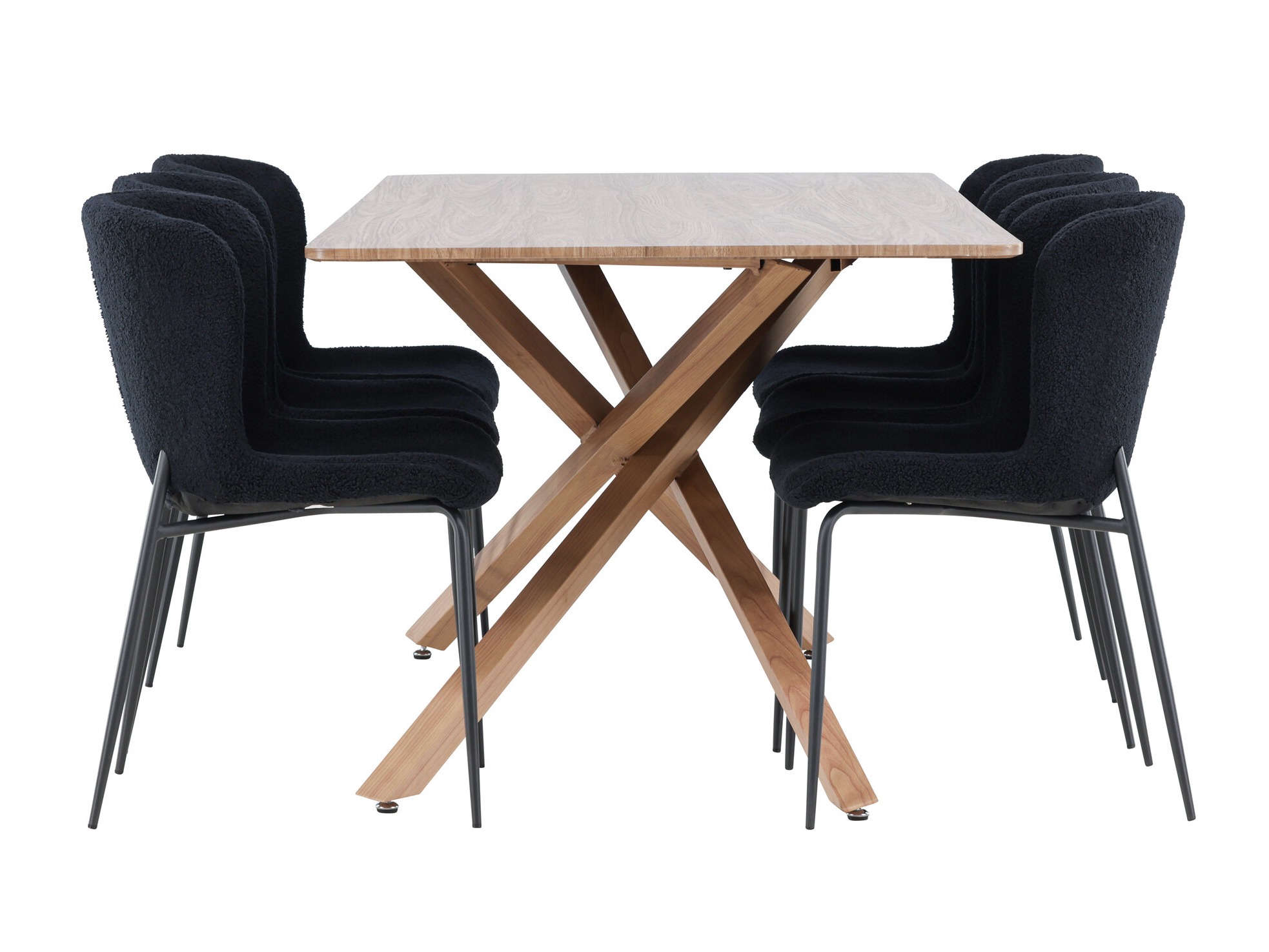 Set de dining Dallas 5102 (Negru)