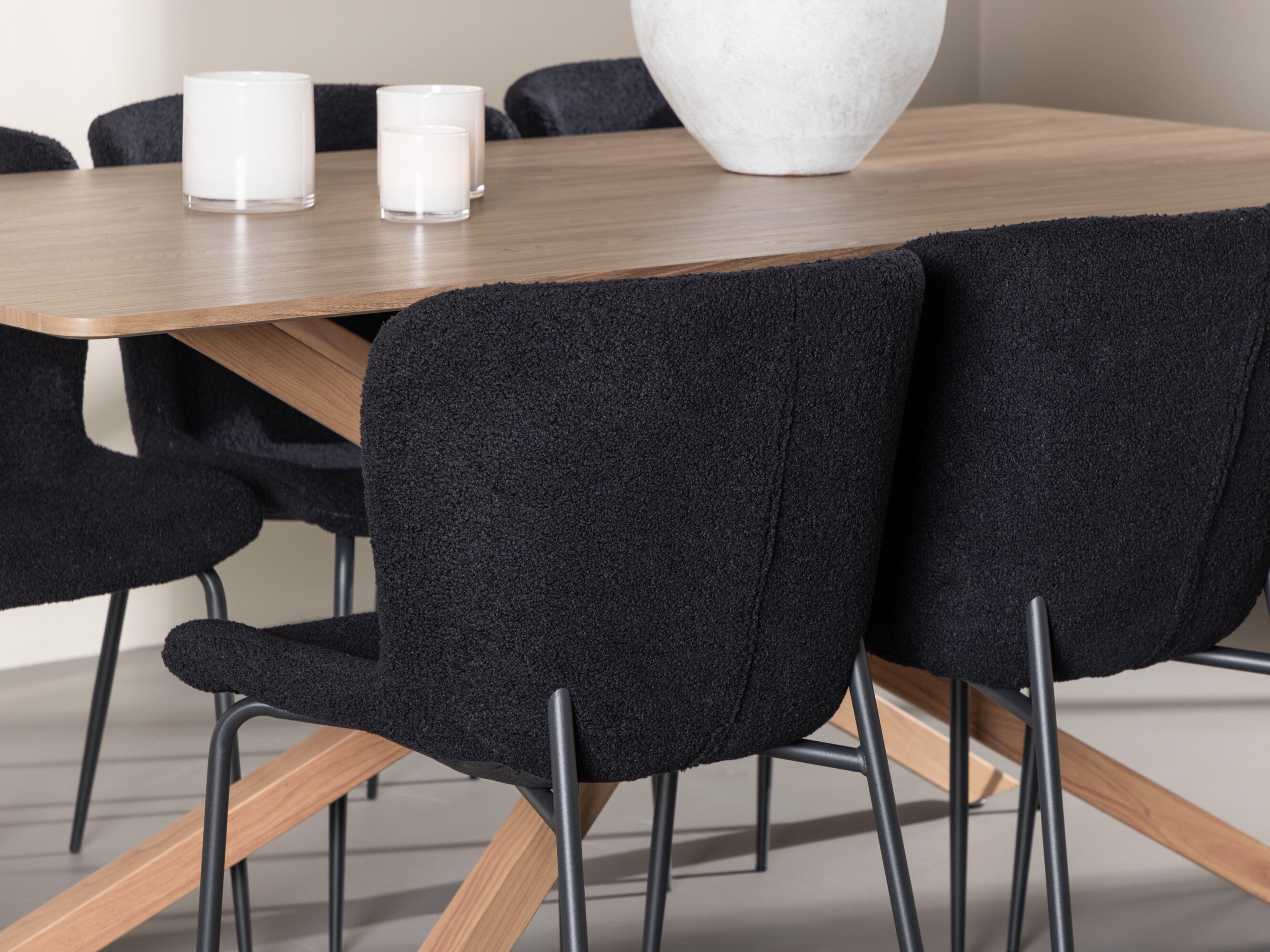 Set de dining Dallas 5102 (Negru)