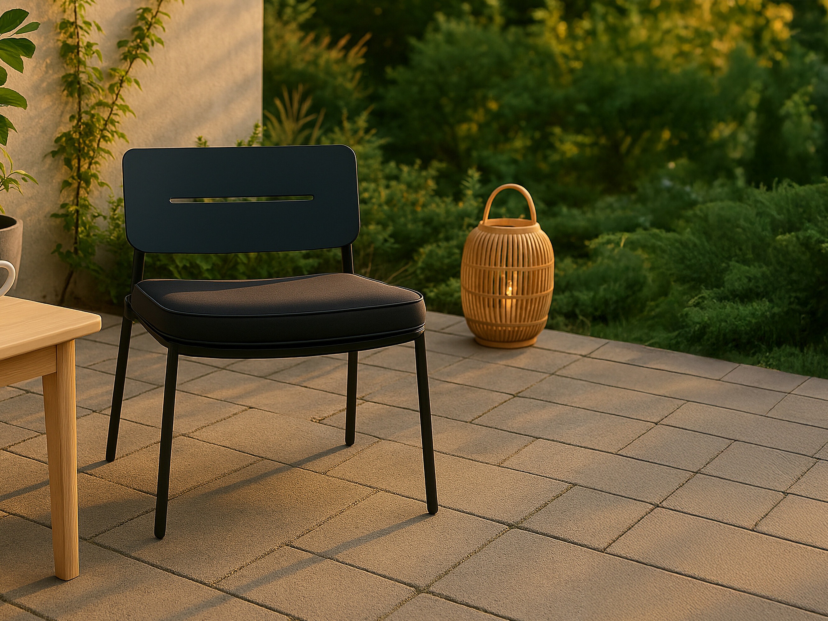 Scaun de exterior Dallas 825 (Negru)