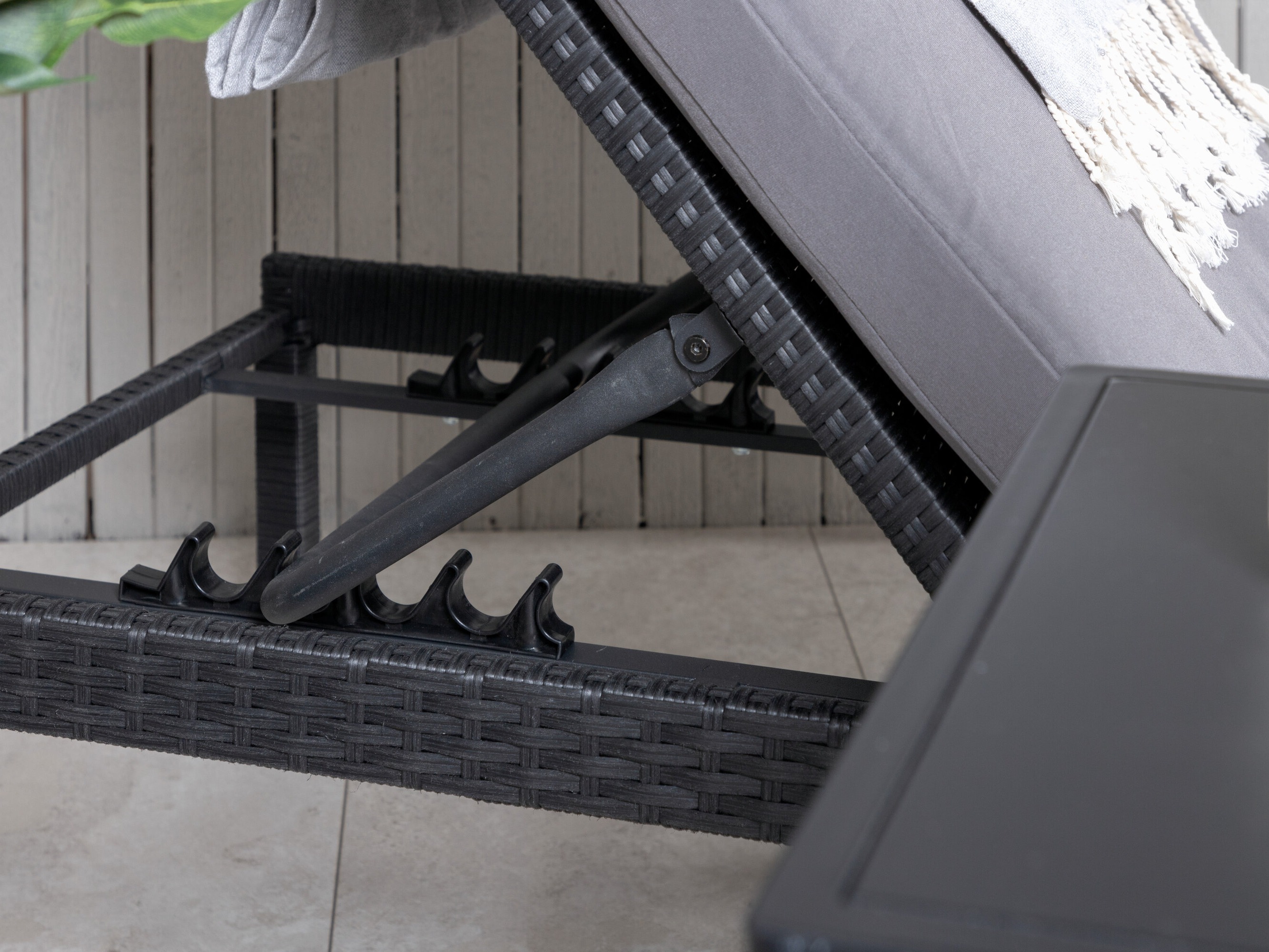 Şezlong Dallas 904 (Negru + Gri)